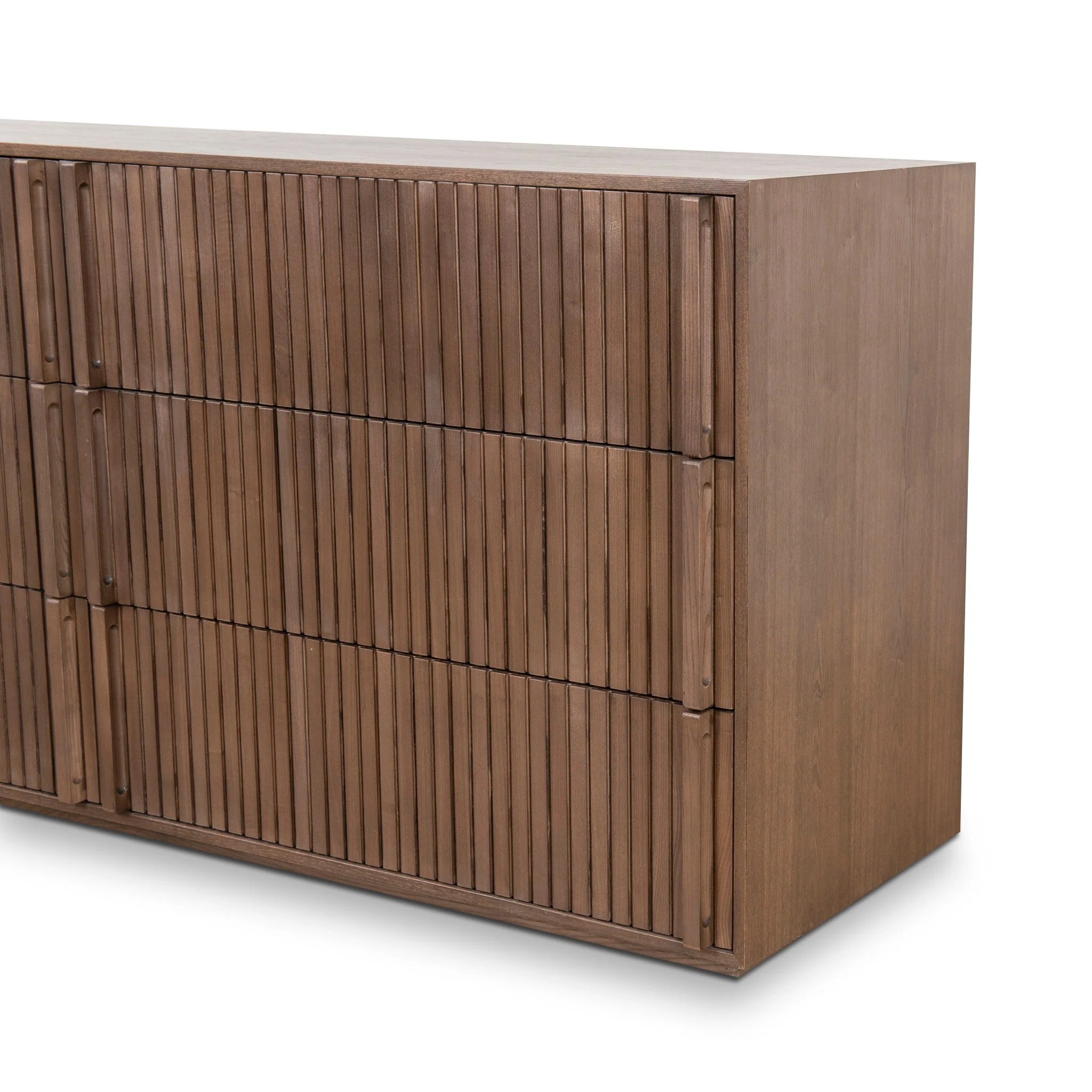 CDT10035-NI 6 Drawer Wooden Chest - Walnut - Image 8