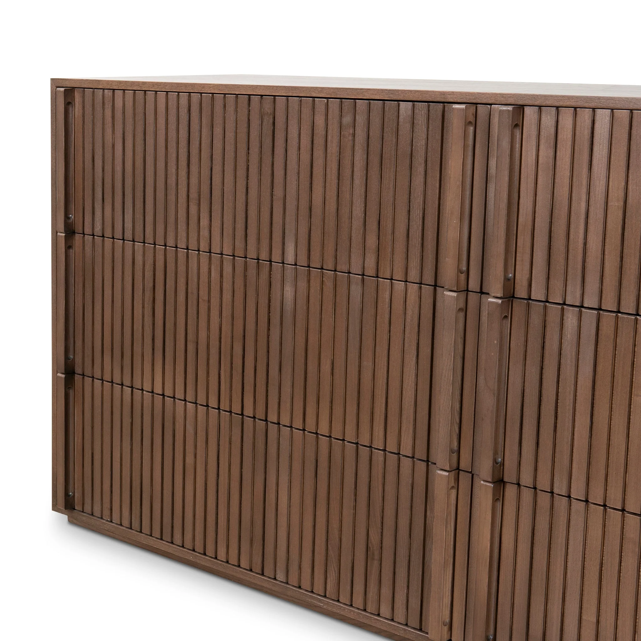CDT10035-NI 6 Drawer Wooden Chest - Walnut - Image 9