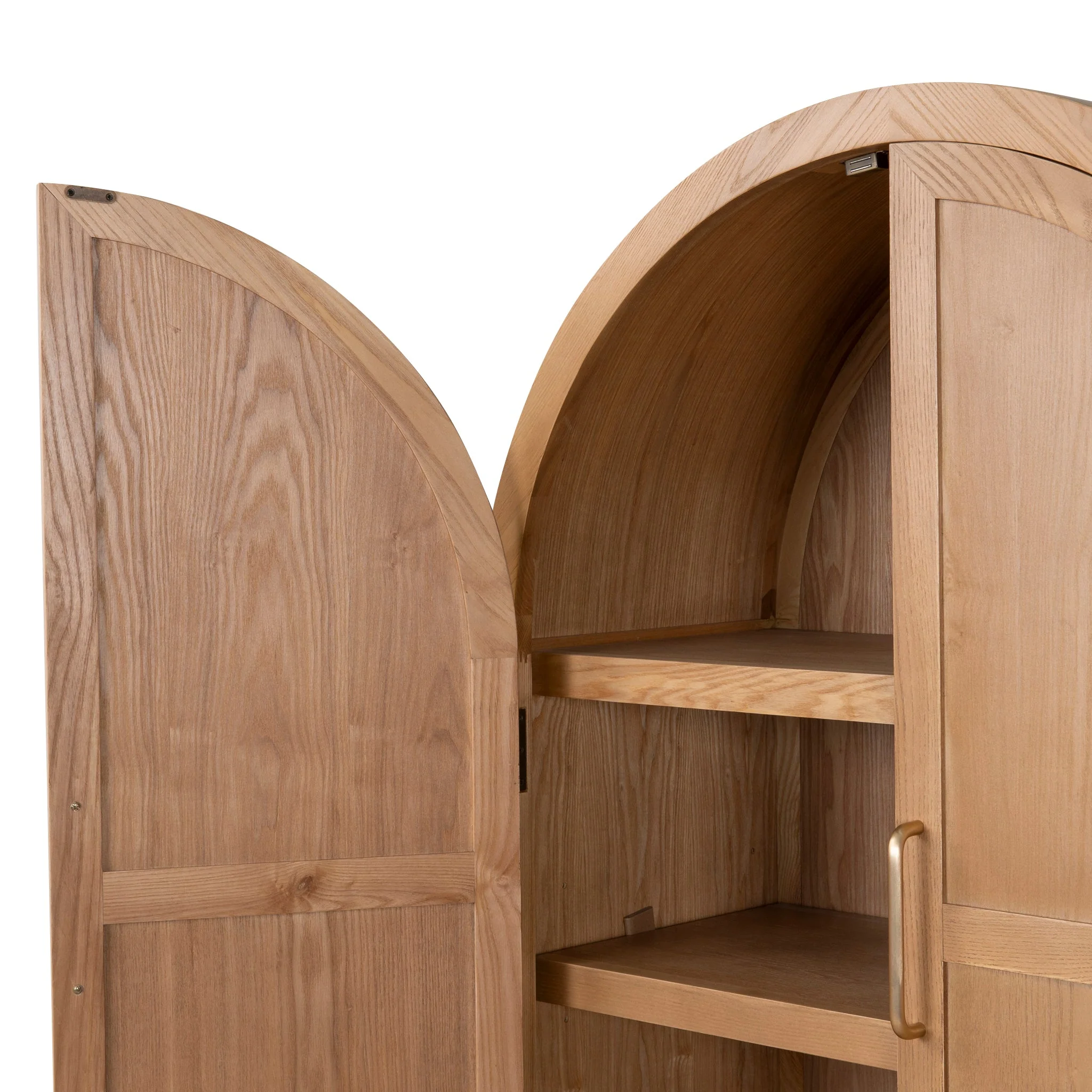 CDT10036-NI 1.83m (H) Ash Curve Cabinet - Natural - Image 15
