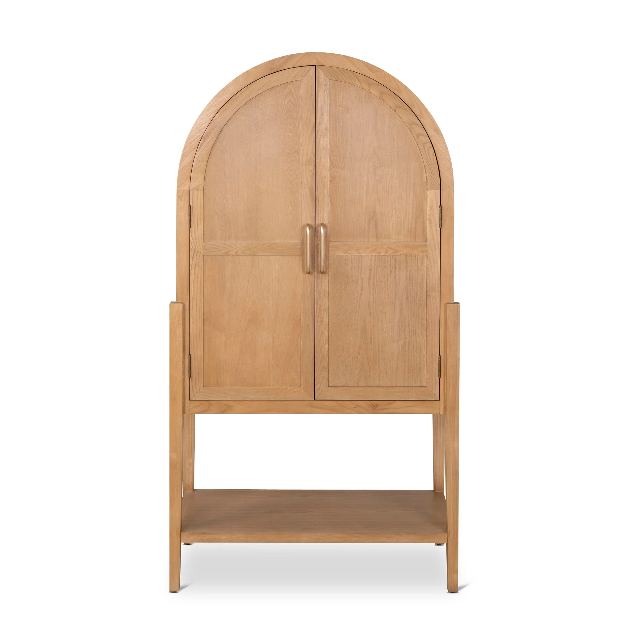 CDT10036-NI 1.83m (H) Ash Curve Cabinet - Natural - Image 2