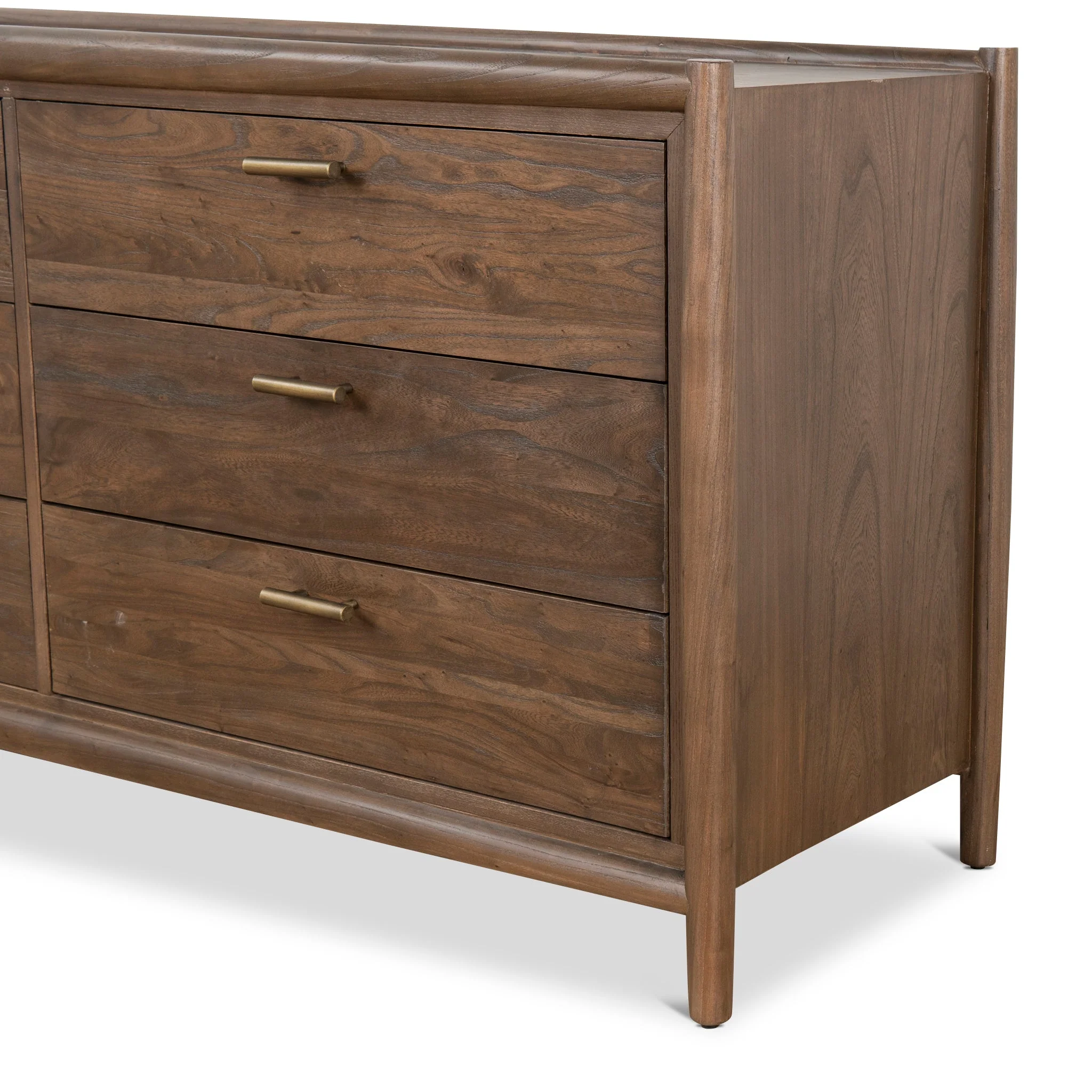CDT10038-NI 6 Drawer Wooden Chest - Walnut - Image 16