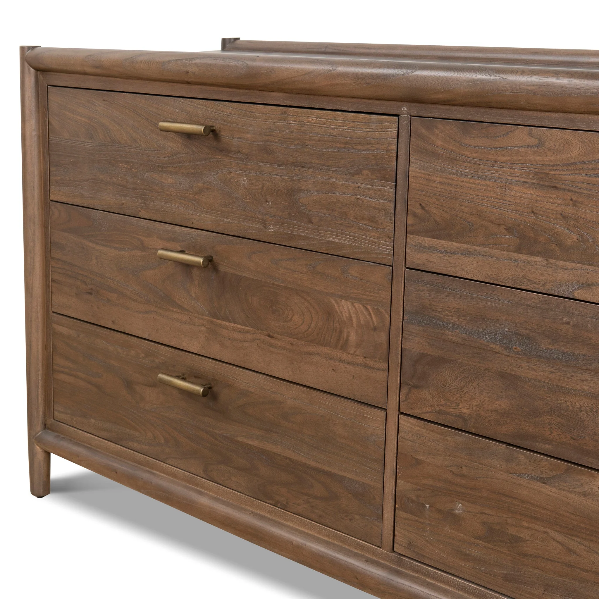 CDT10038-NI 6 Drawer Wooden Chest - Walnut - Image 17