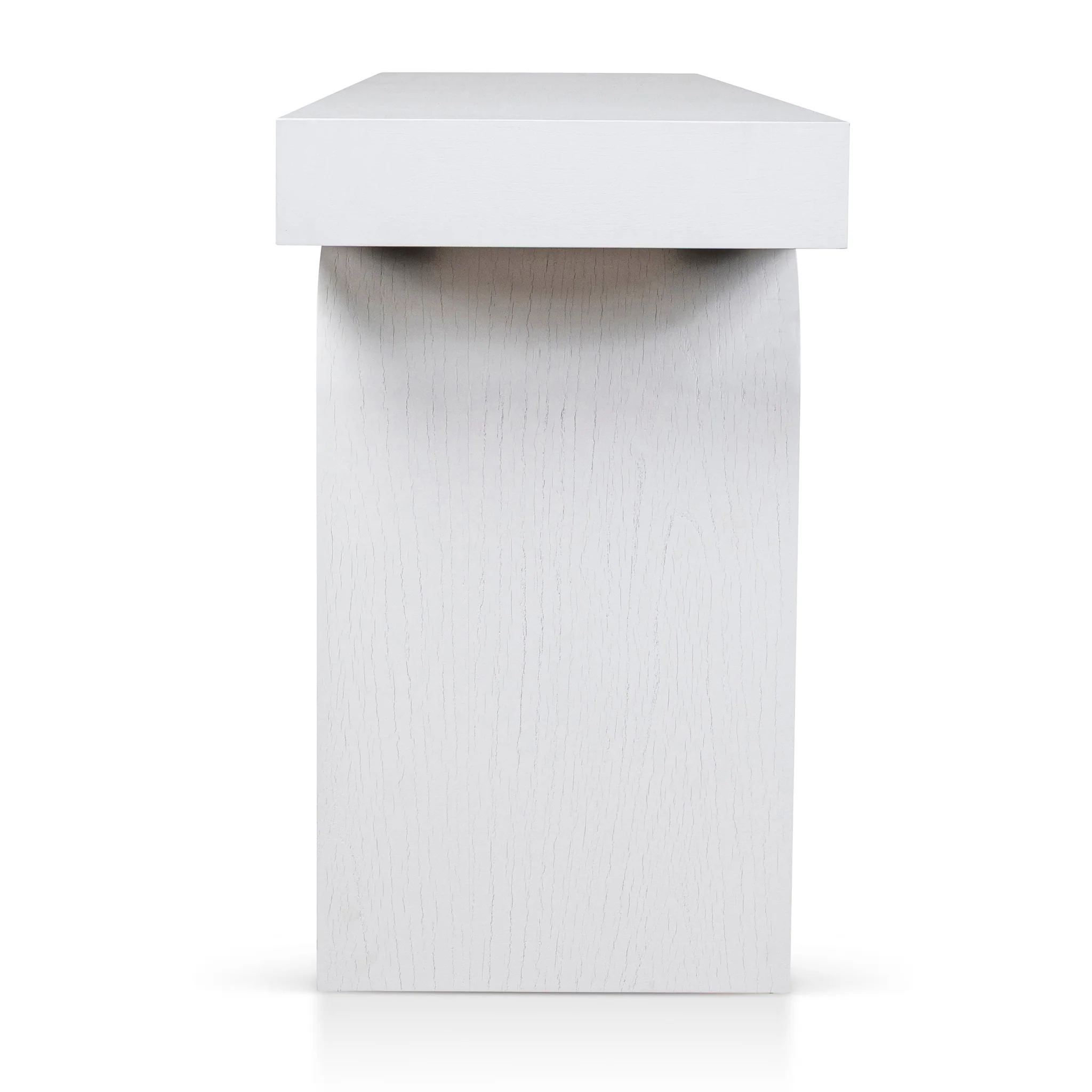 CDT10046-NI 1.9m New Elm Console Table - Full White - Image 4