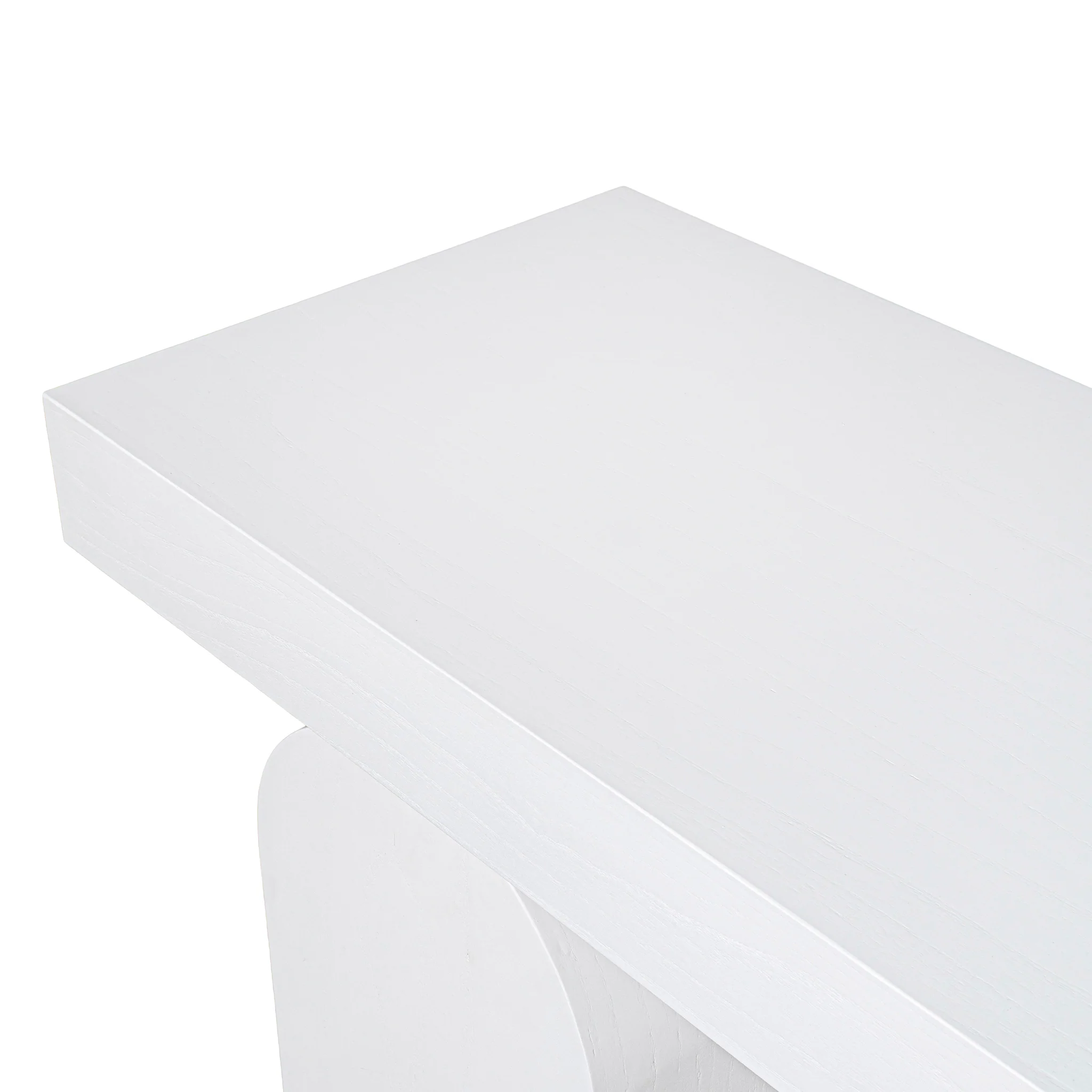 CDT10046-NI 1.9m New Elm Console Table - Full White - Image 5
