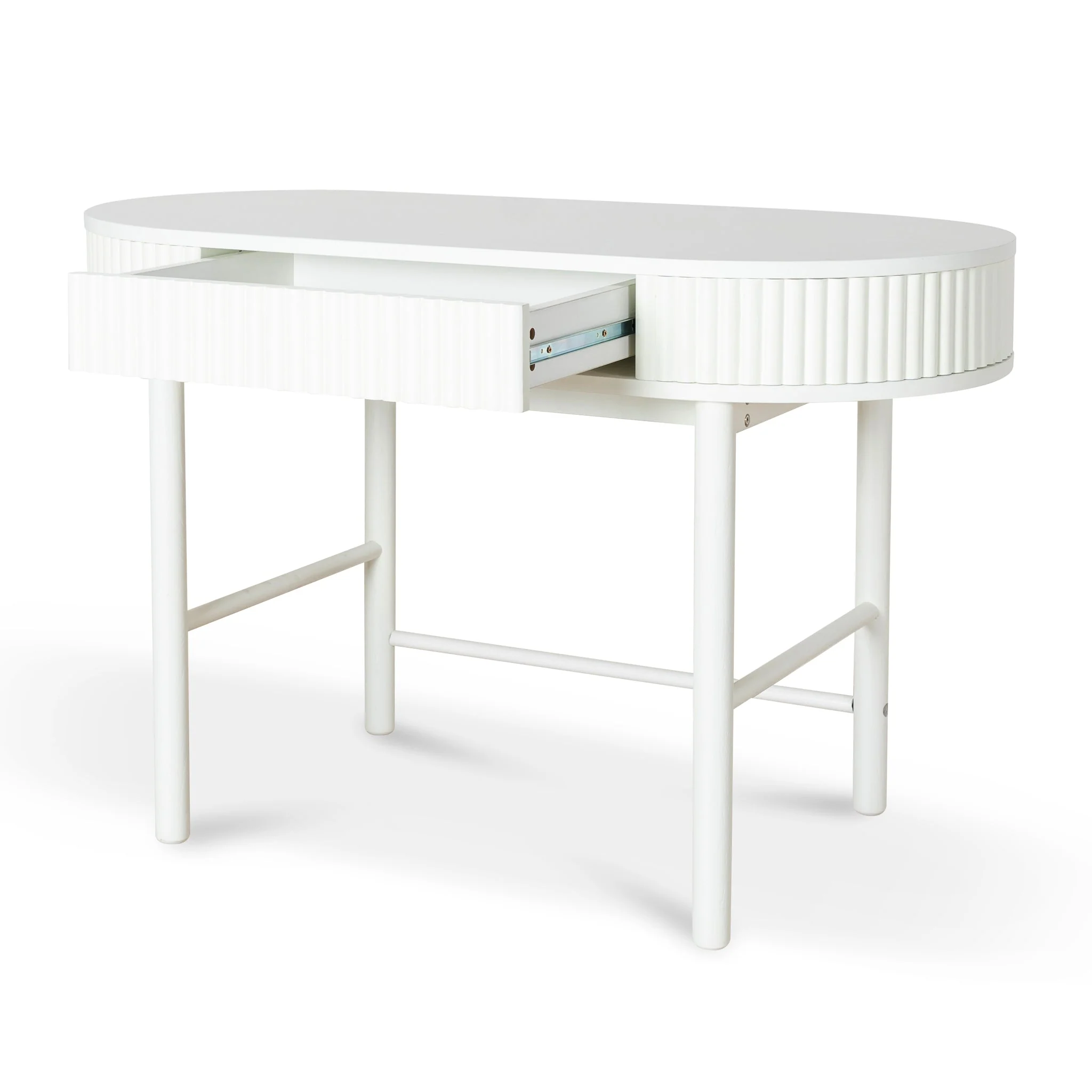 CDT10099-KD 1.2m Home Office Desk - Warm White - Image 3
