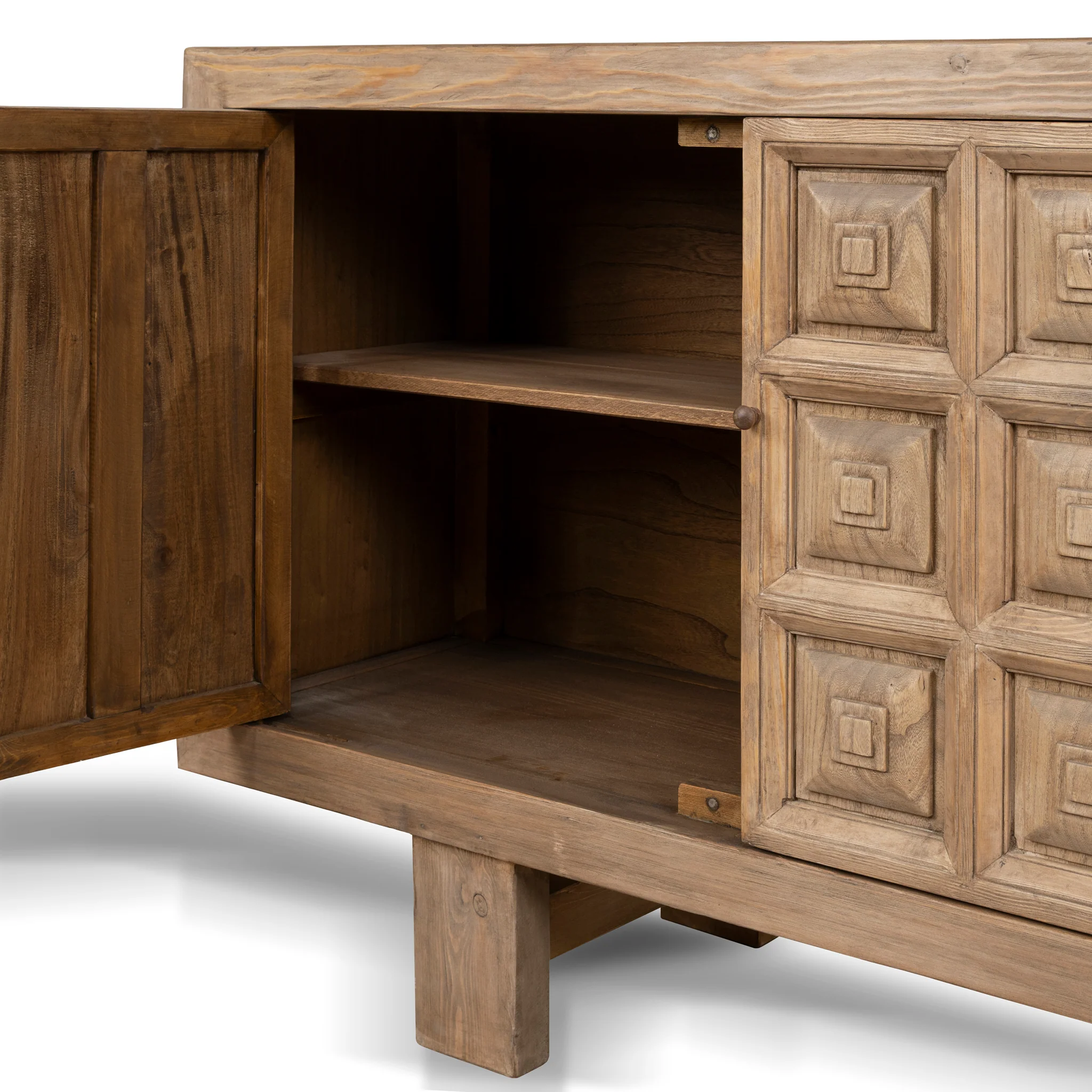 CDT10235-NA 1.83m Elm Sideboard Unit - Natural - Image 17