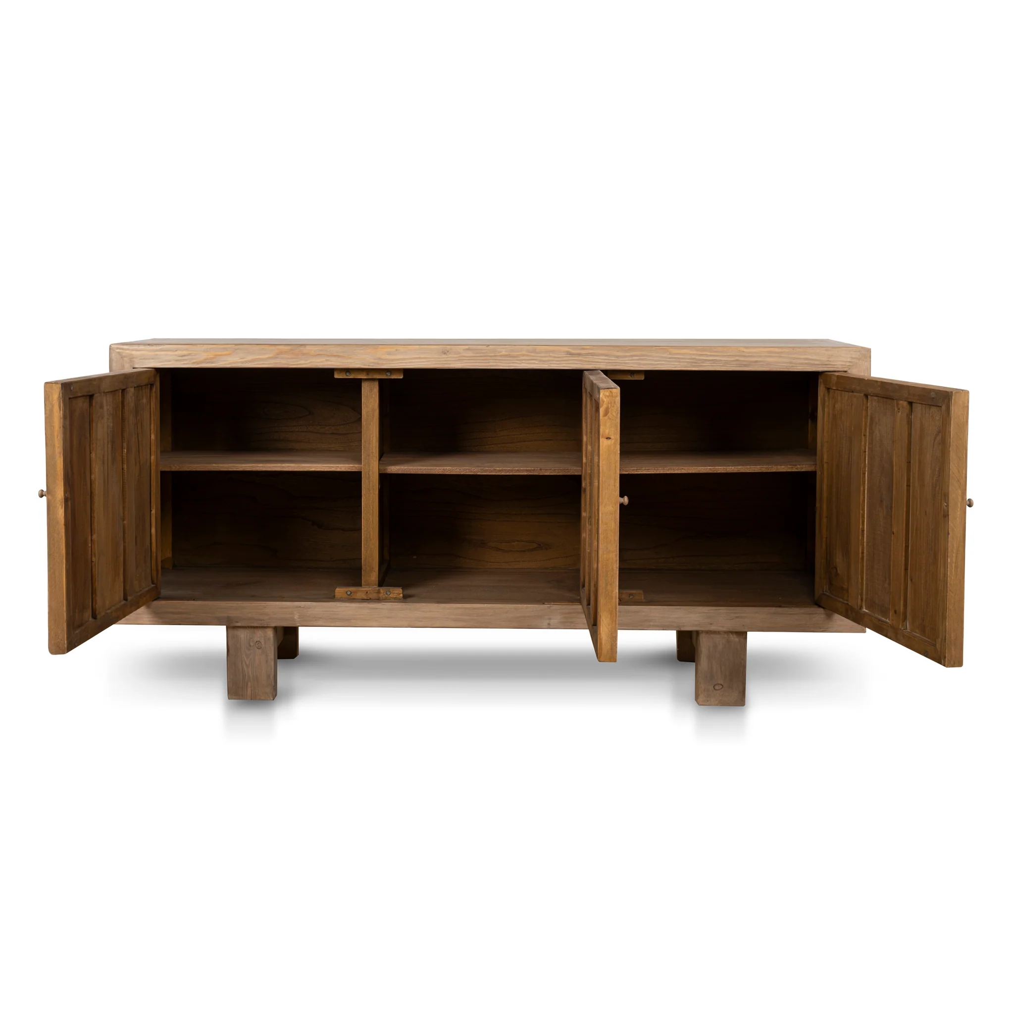 CDT10235-NA 1.83m Elm Sideboard Unit - Natural - Image 3