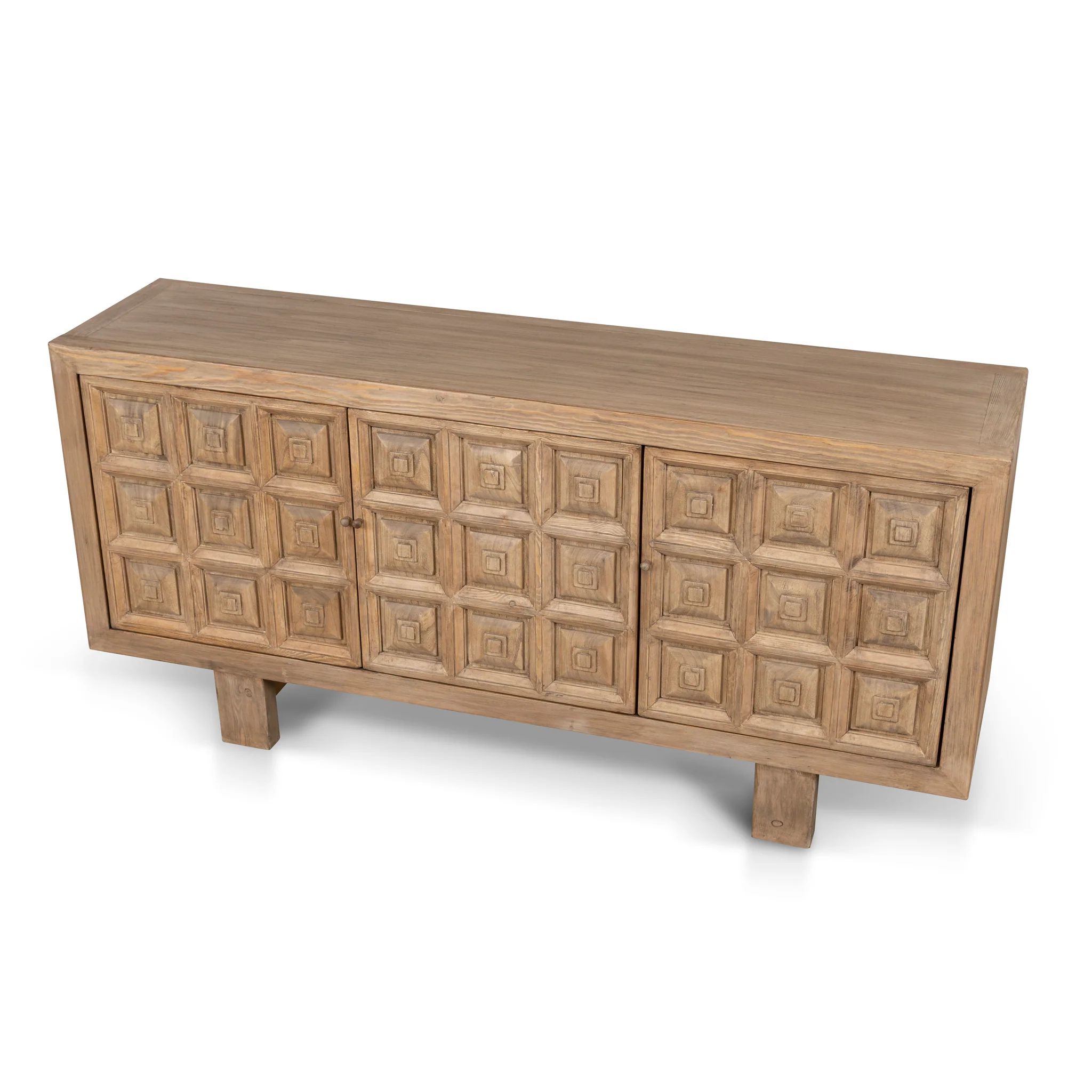 CDT10235-NA 1.83m Elm Sideboard Unit - Natural - Image 4