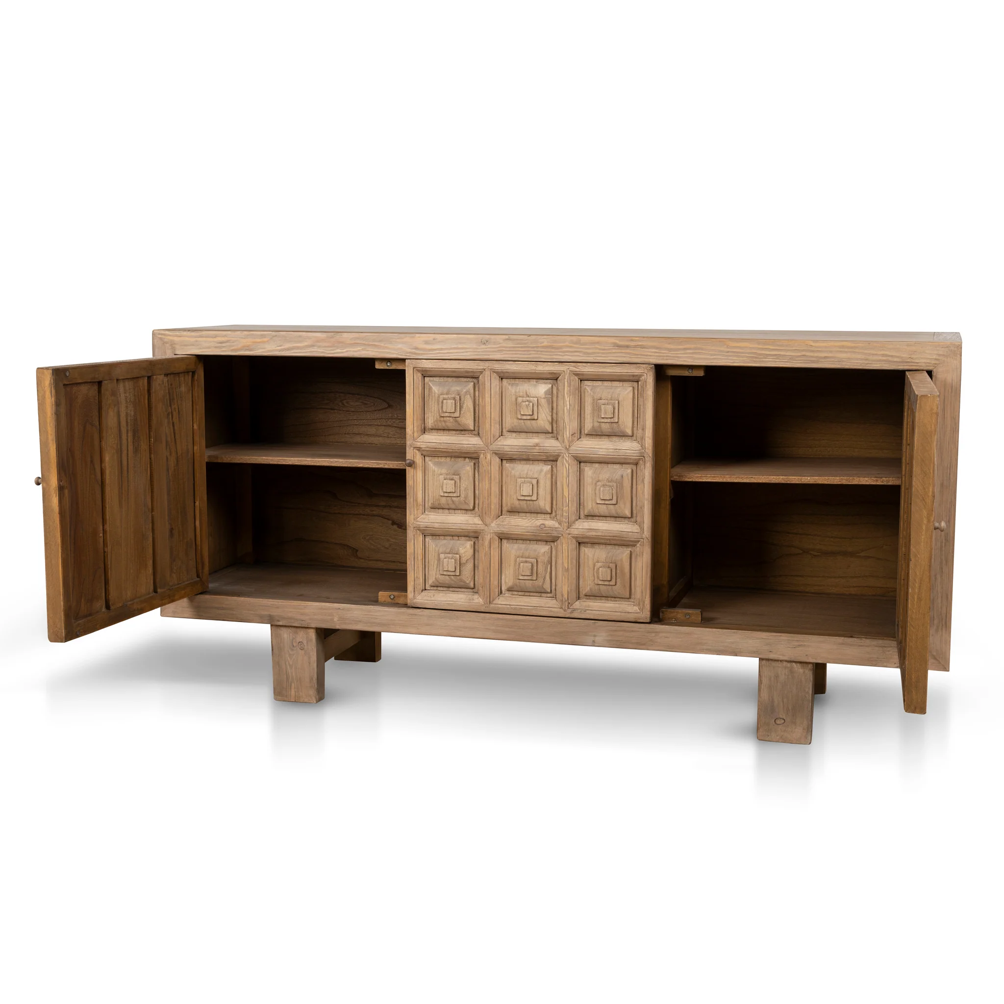CDT10235-NA 1.83m Elm Sideboard Unit - Natural - Image 5