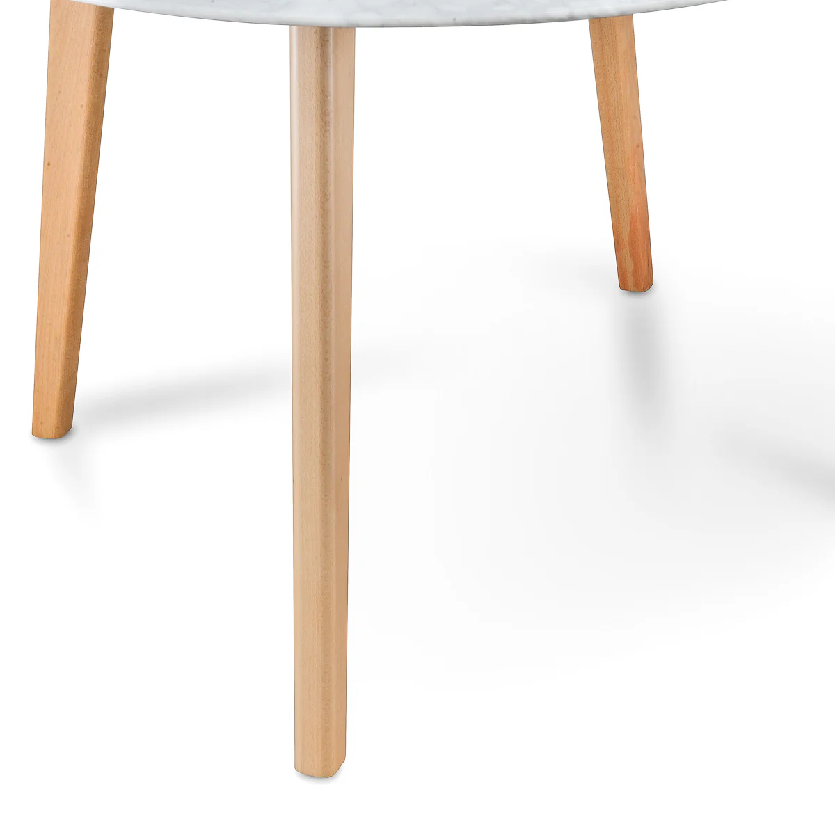 CDT1025 120cm Marble Dining Table - Natural Base - Image 3