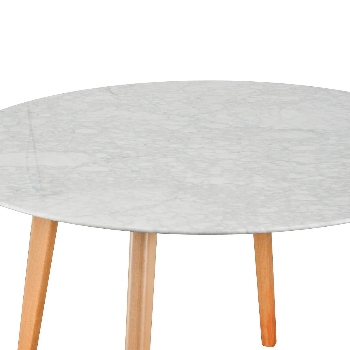 CDT1025 120cm Marble Dining Table - Natural Base - Image 4