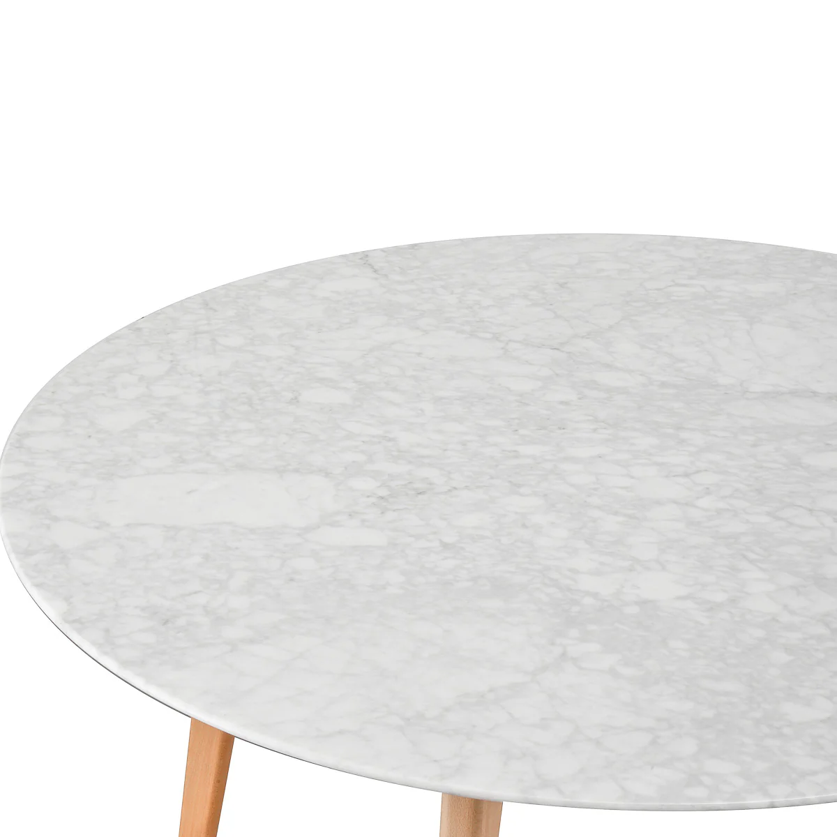 CDT1025 120cm Marble Dining Table - Natural Base - Image 5