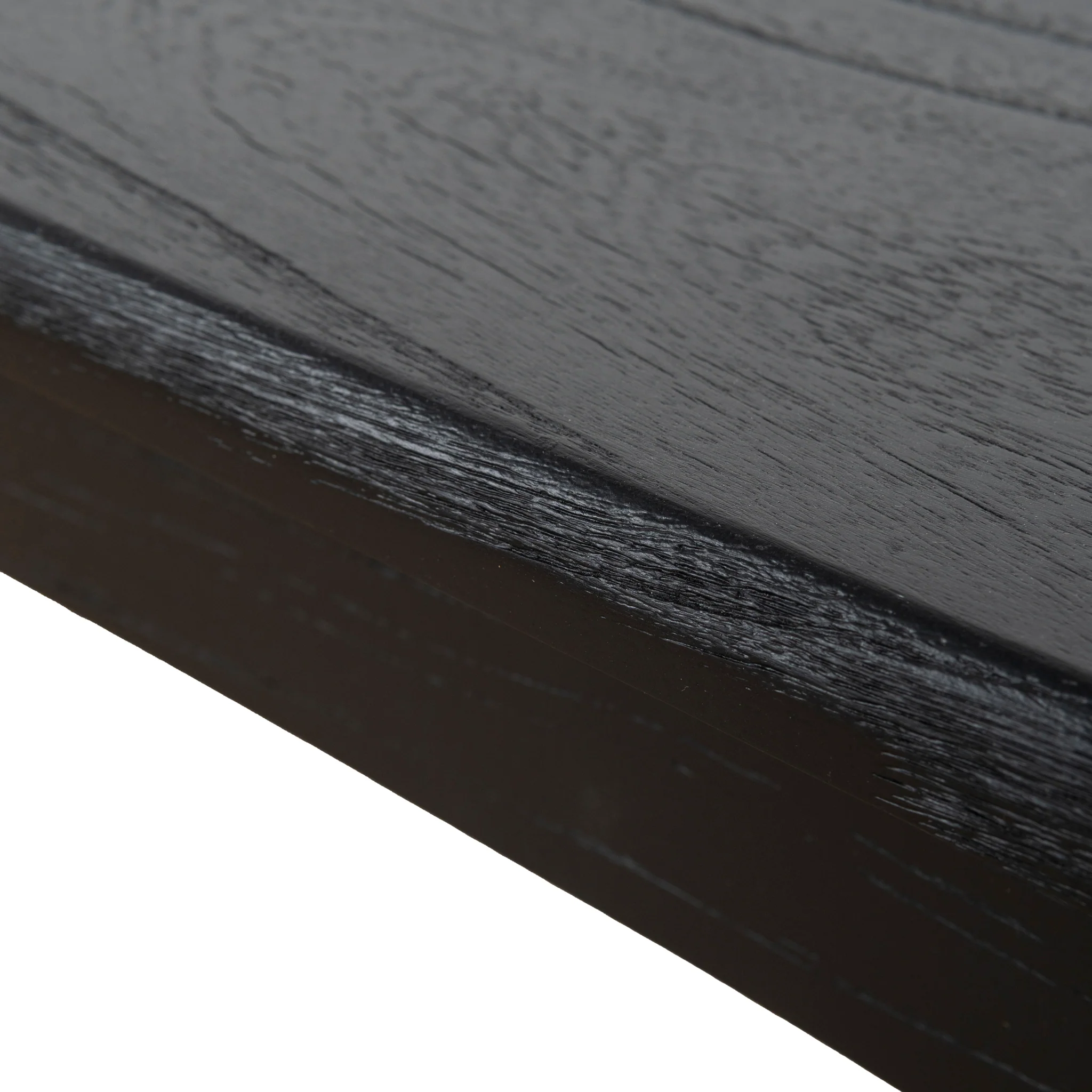 CDB10259-NI 1.4m Elm Dining Bench - Full Black - Image 12