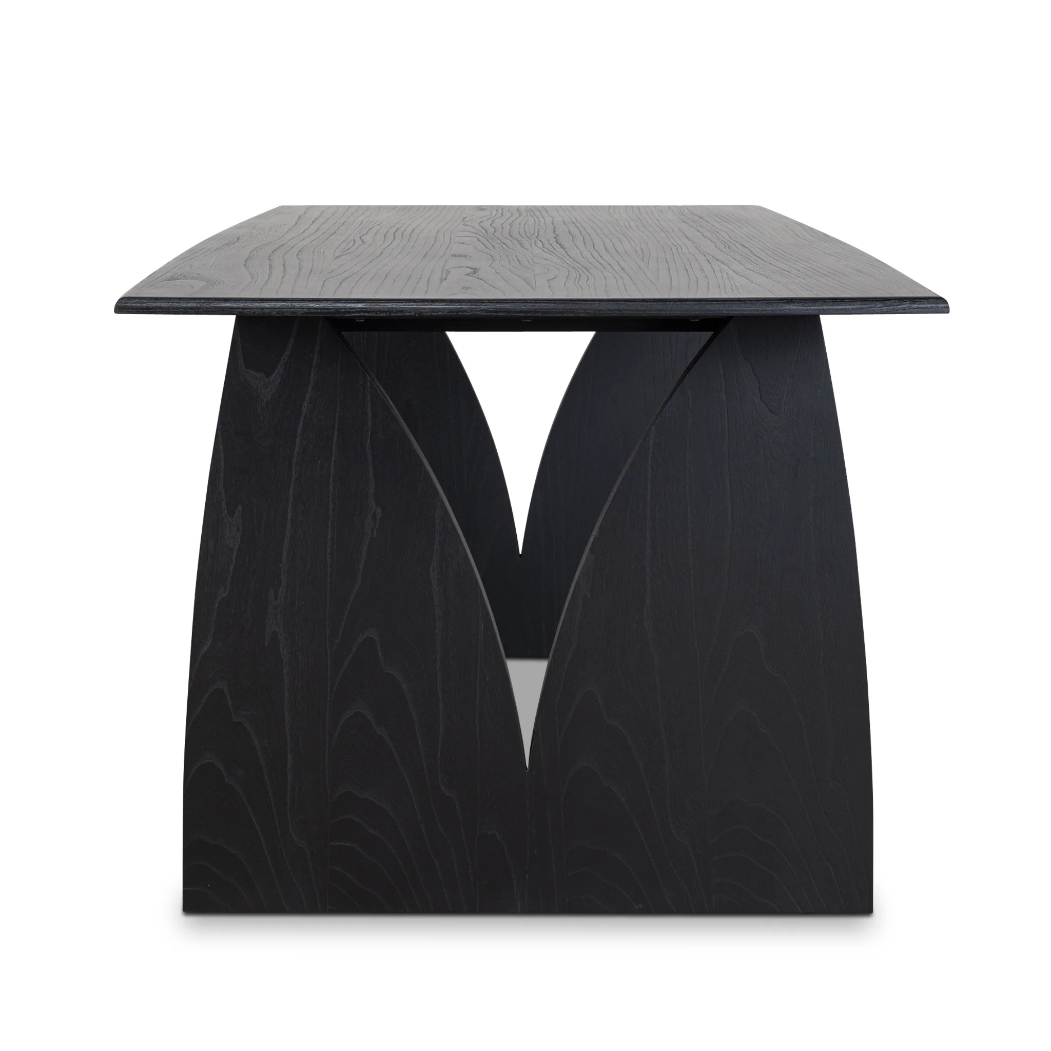 CDT10258-NI 1.8m Elm Dining Table - Full Black - Image 12