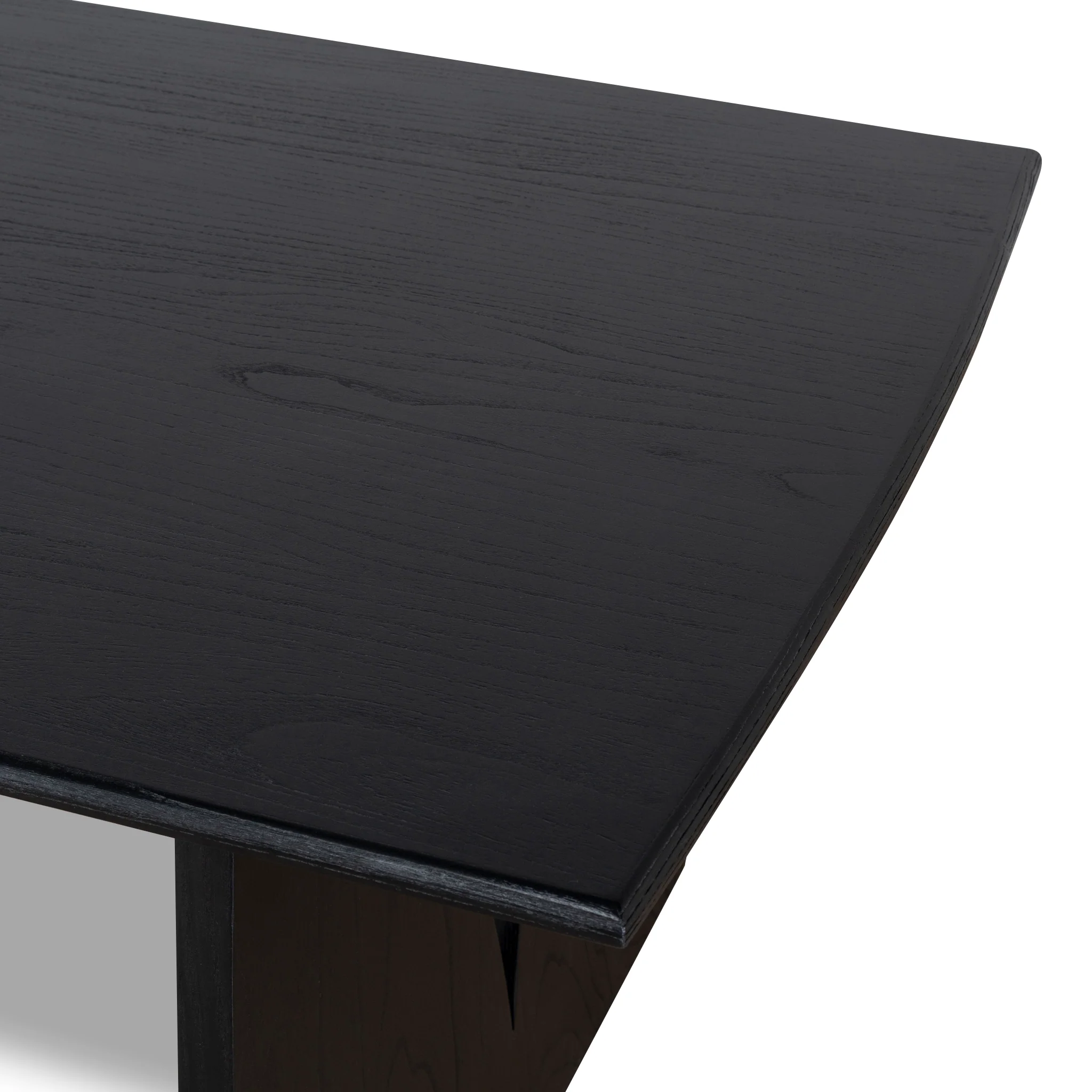 CDT10258-NI 1.8m Elm Dining Table - Full Black - Image 6