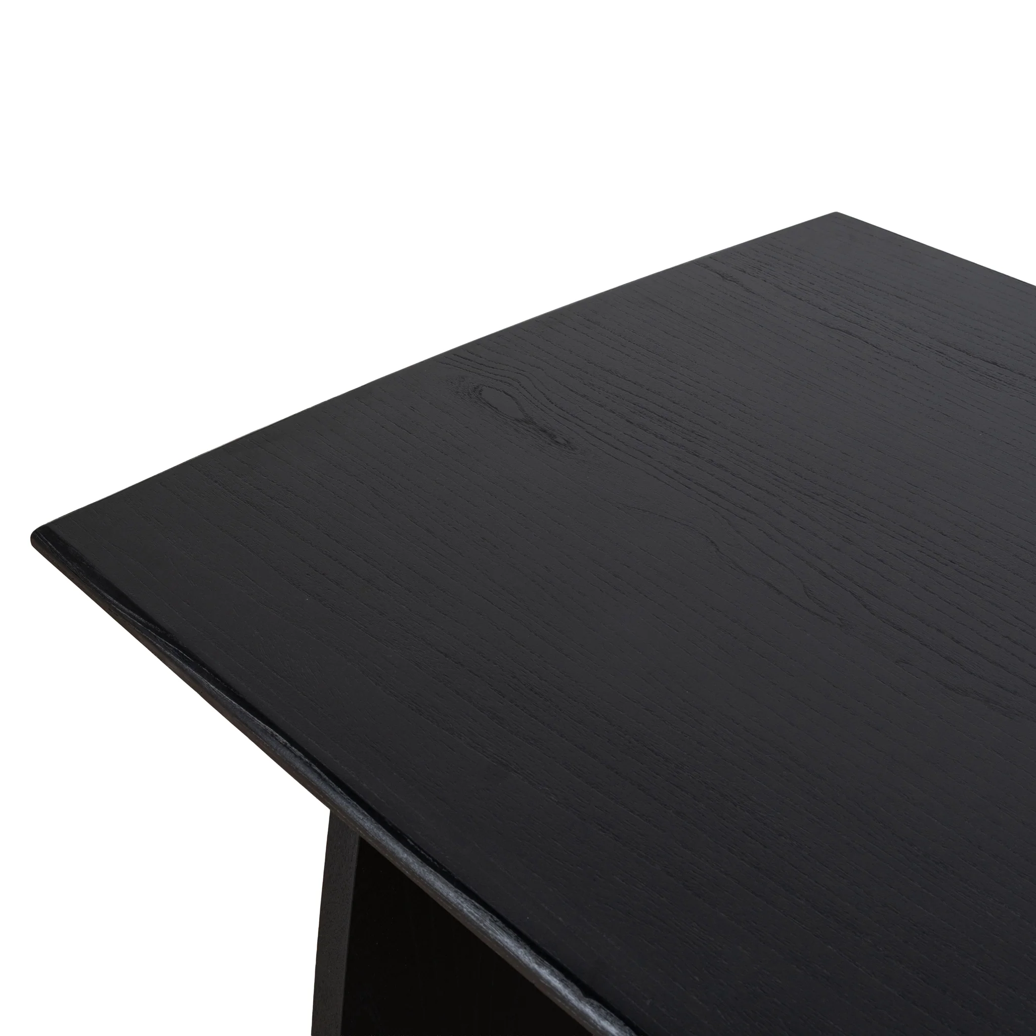 CDT10258-NI 1.8m Elm Dining Table - Full Black - Image 7