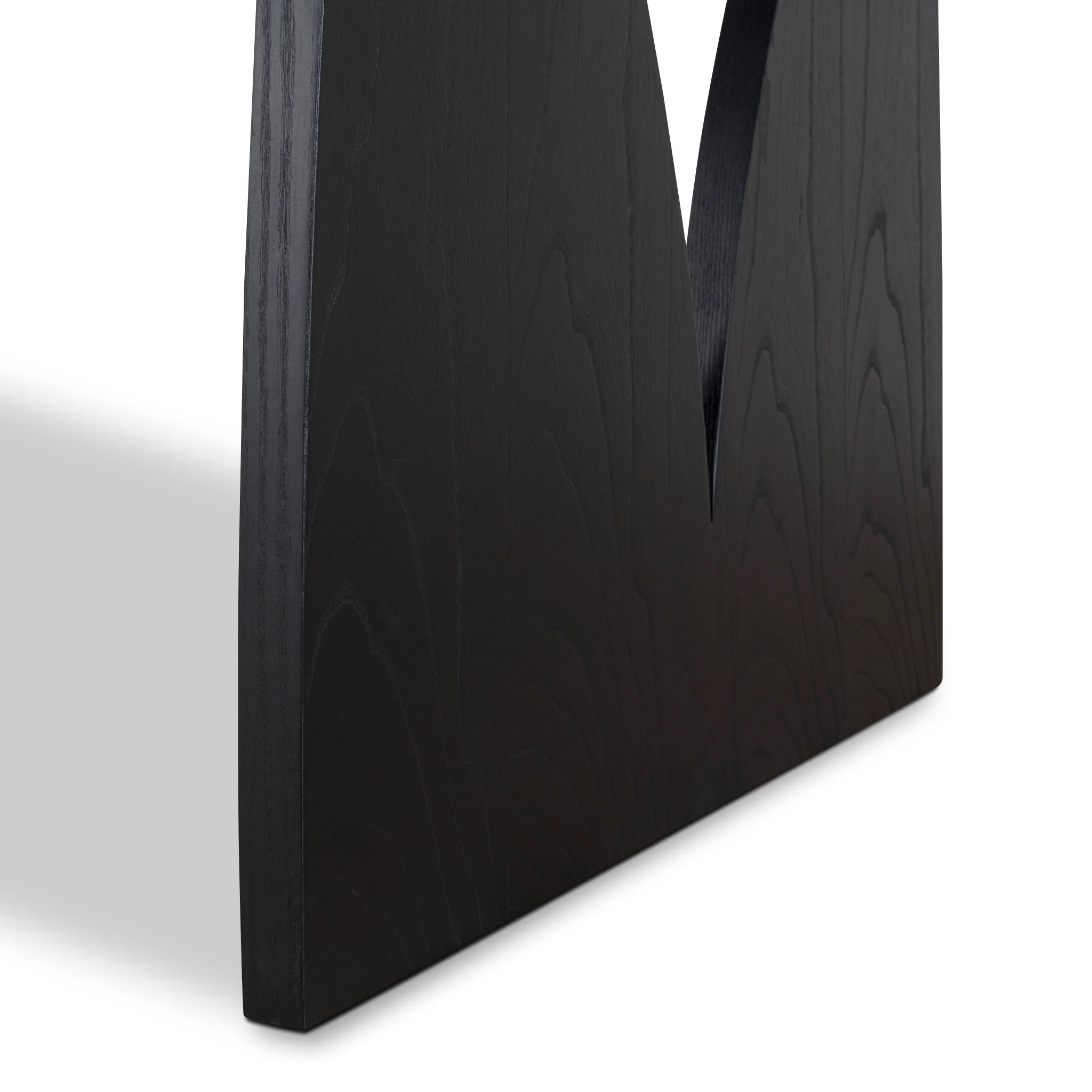 CDT10258-NI 1.8m Elm Dining Table - Full Black - Image 8