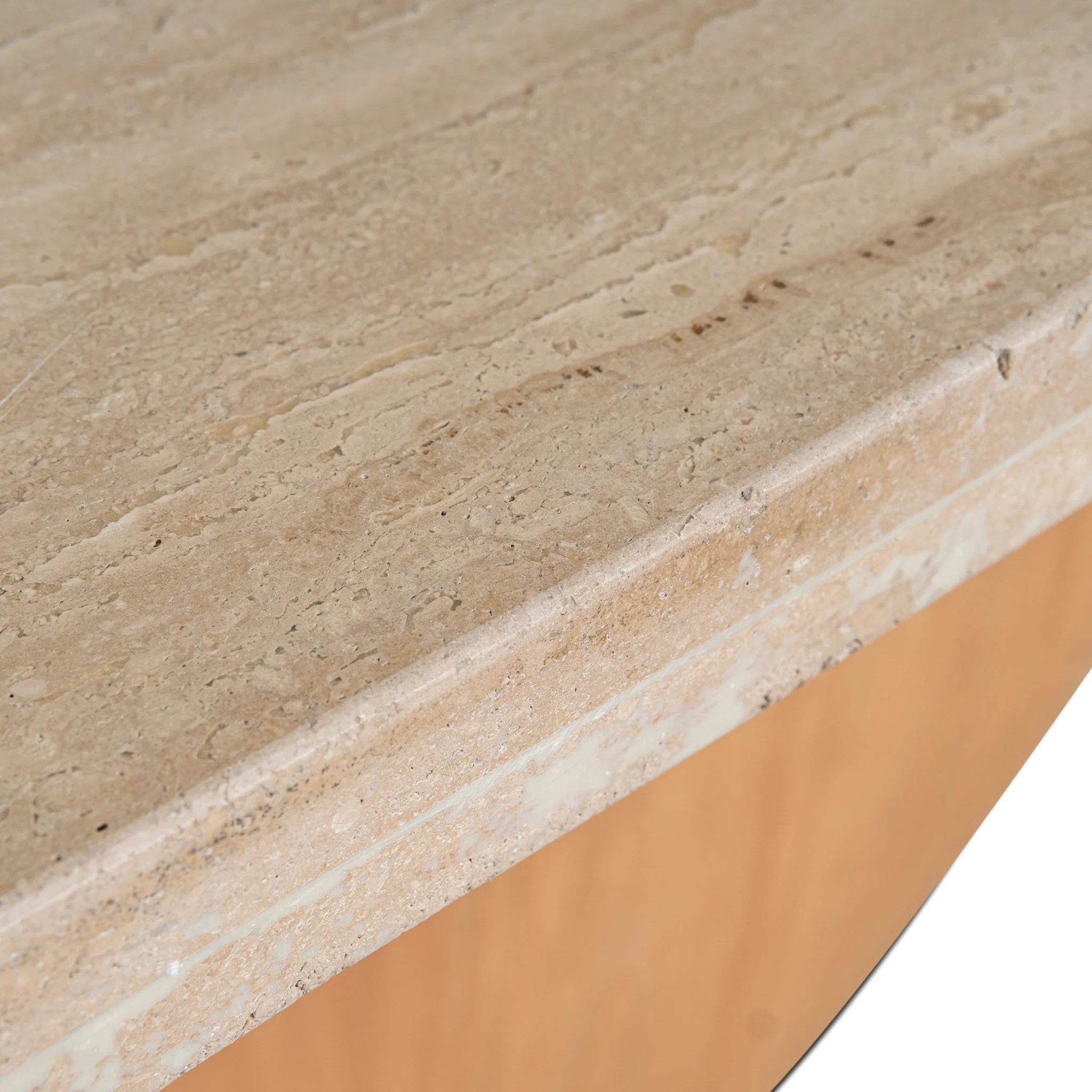 CDT10263-NI 2.8m Travertine Dining Table - Natural - Image 11