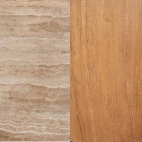 CDT10263-NI 2.8m Travertine Dining Table - Natural - Image 17