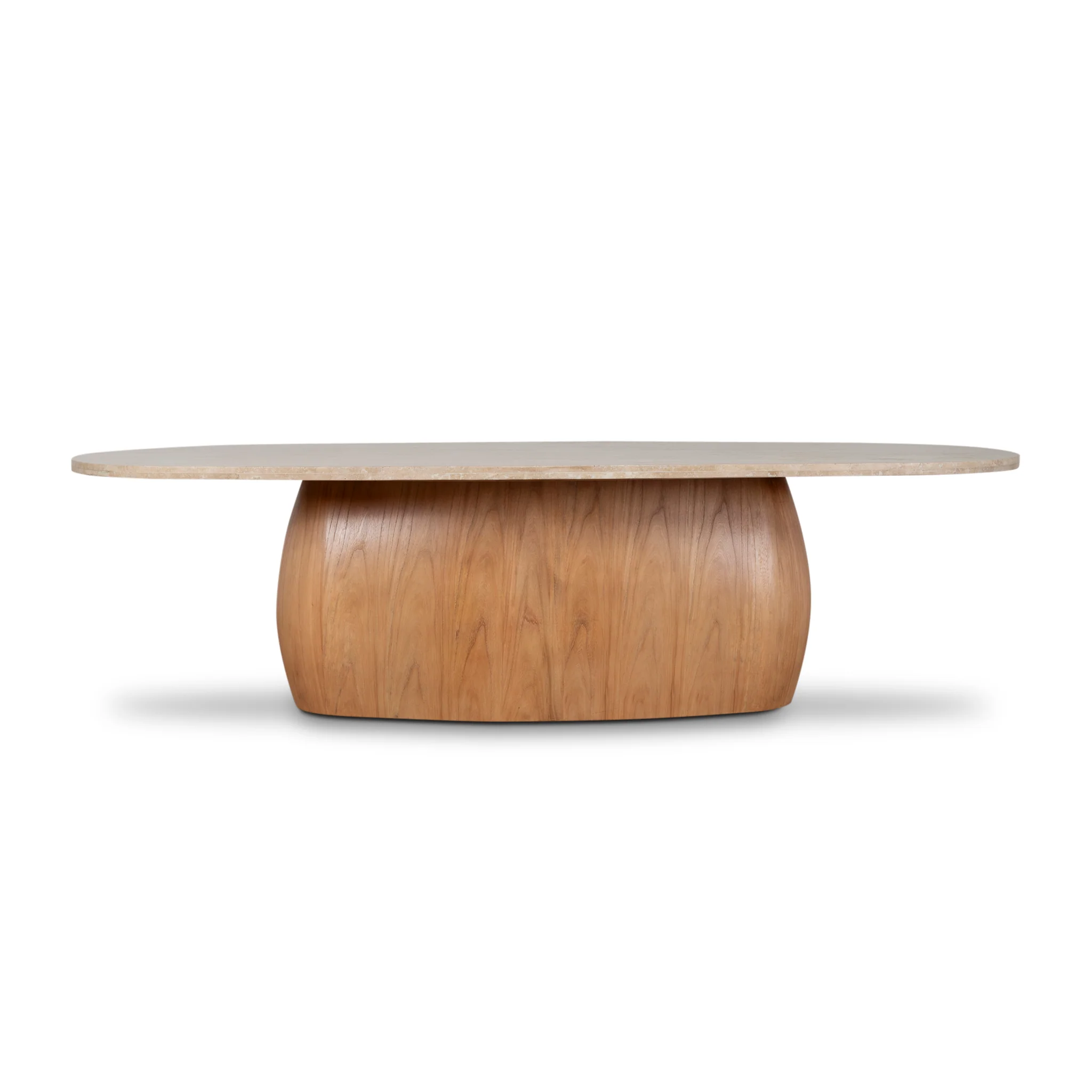 CDT10263-NI 2.8m Travertine Dining Table - Natural - Image 2