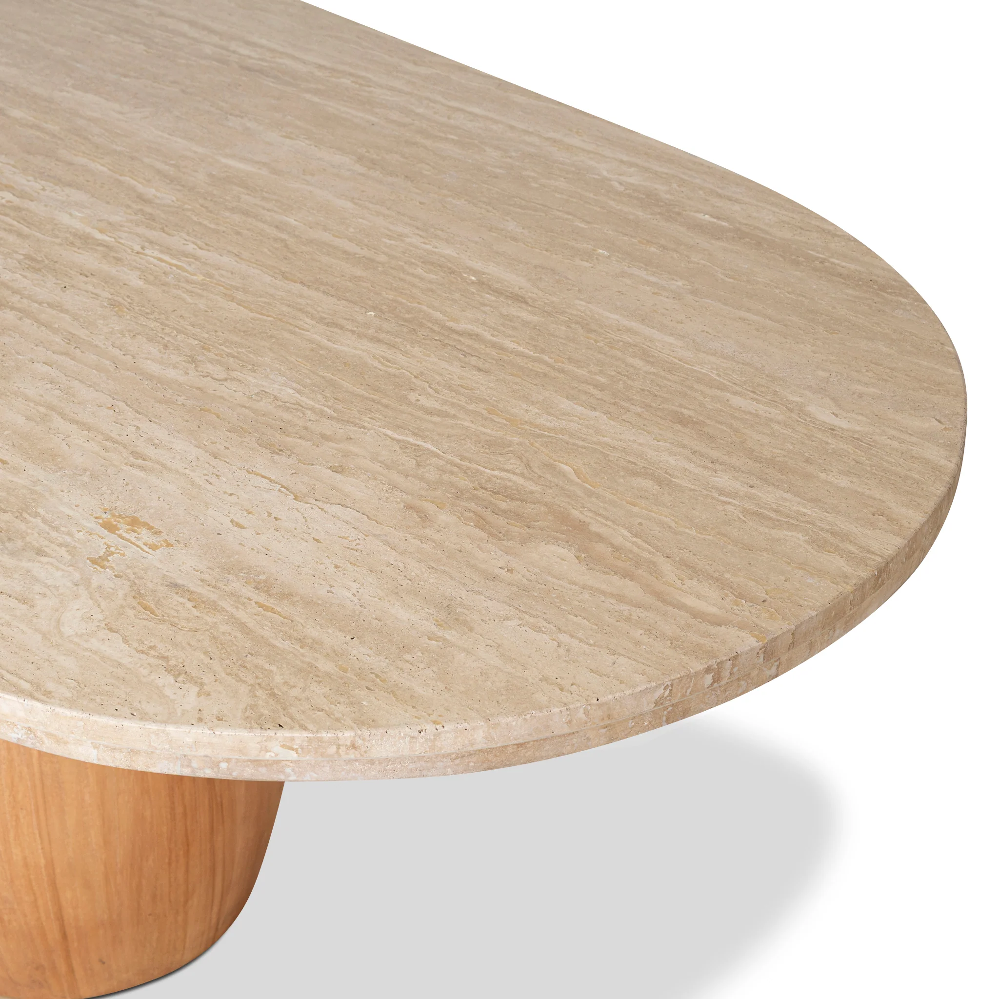 CDT10263-NI 2.8m Travertine Dining Table - Natural - Image 8