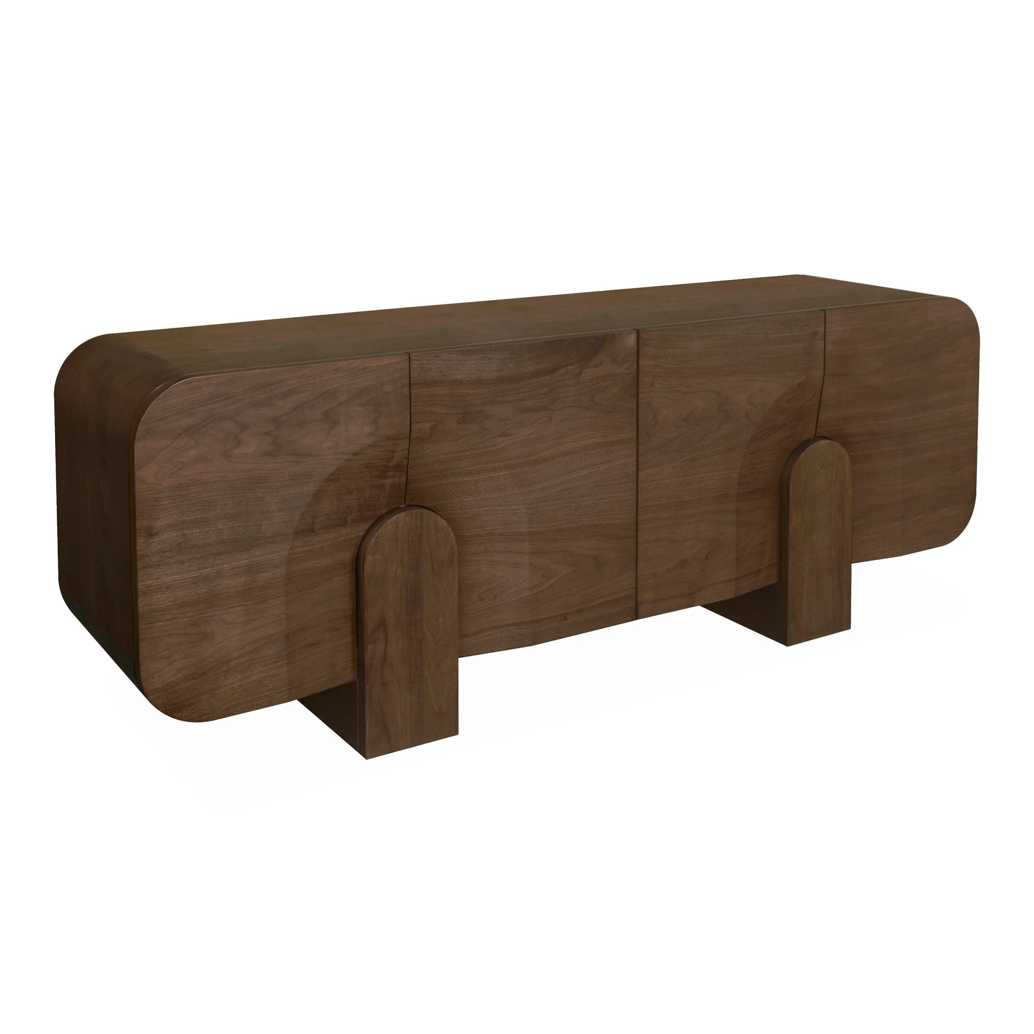 CDT10295-VA 2.1m Buffet Unit - Light Walnut