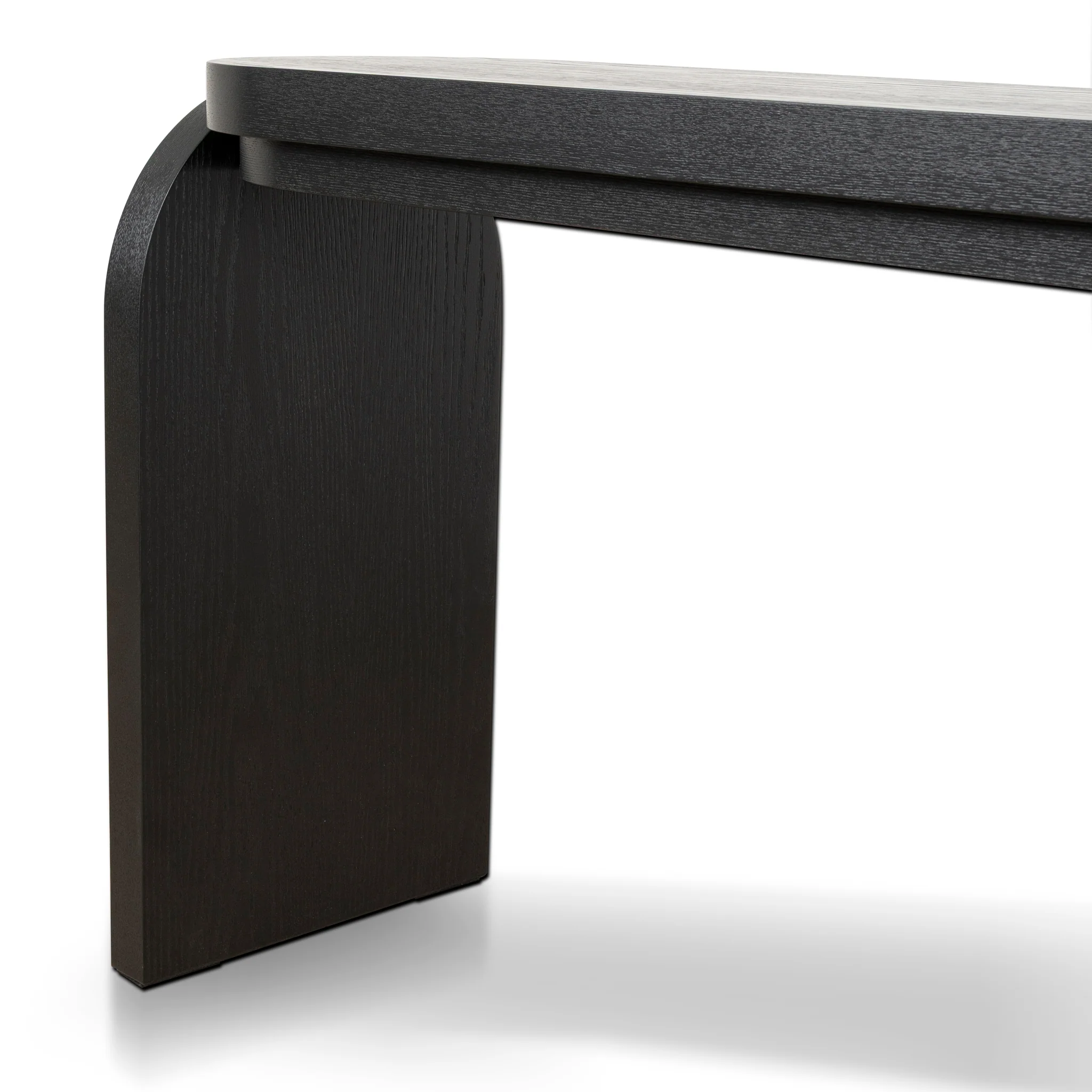 CDT10298-VA 1.7m Console Table - Textured Espresso Black - Image 4