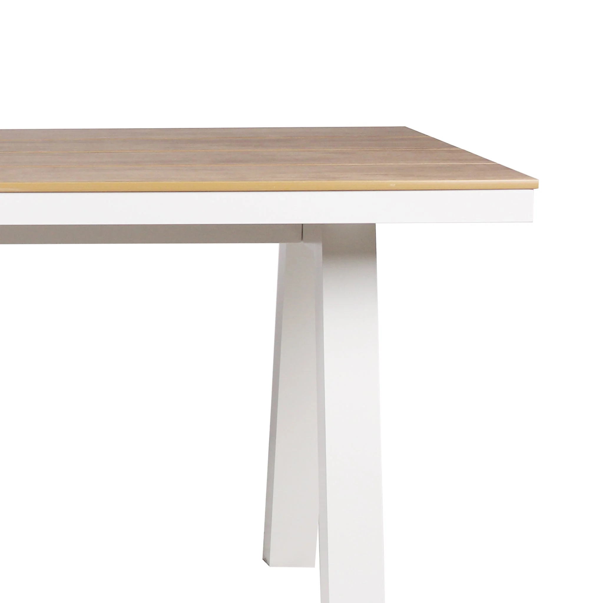 CDT10304-ID 1.8m Sand White Outdoor Dining Table - Natural - Image 4