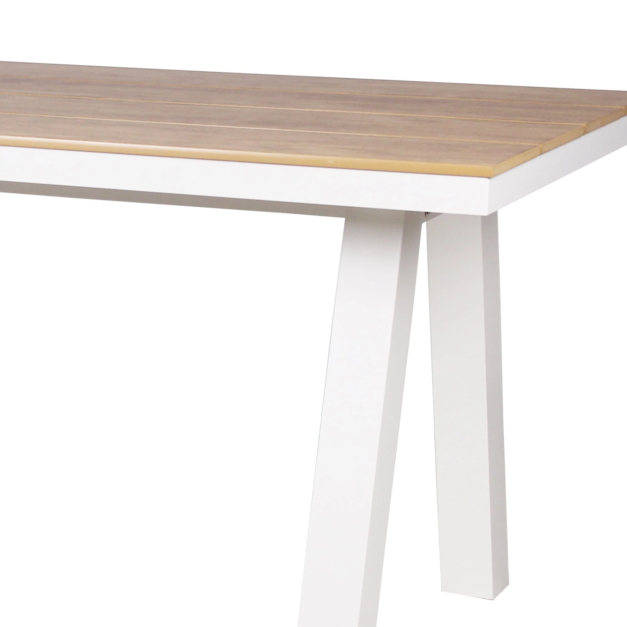 CDT10304-ID 1.8m Sand White Outdoor Dining Table - Natural - Image 5