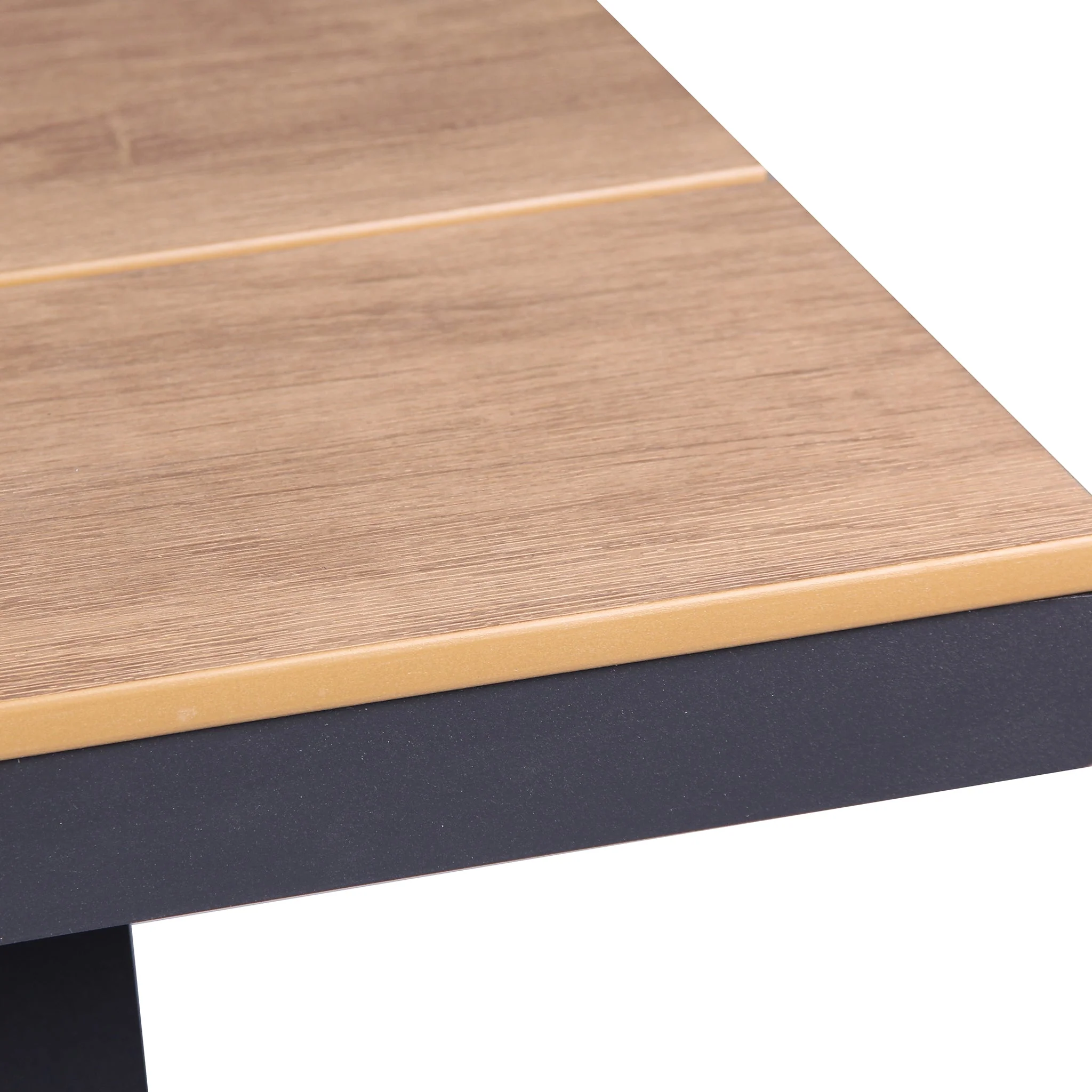CDT10305-ID 1.8m Charcoal Outdoor Dining Table - Natural - Image 11