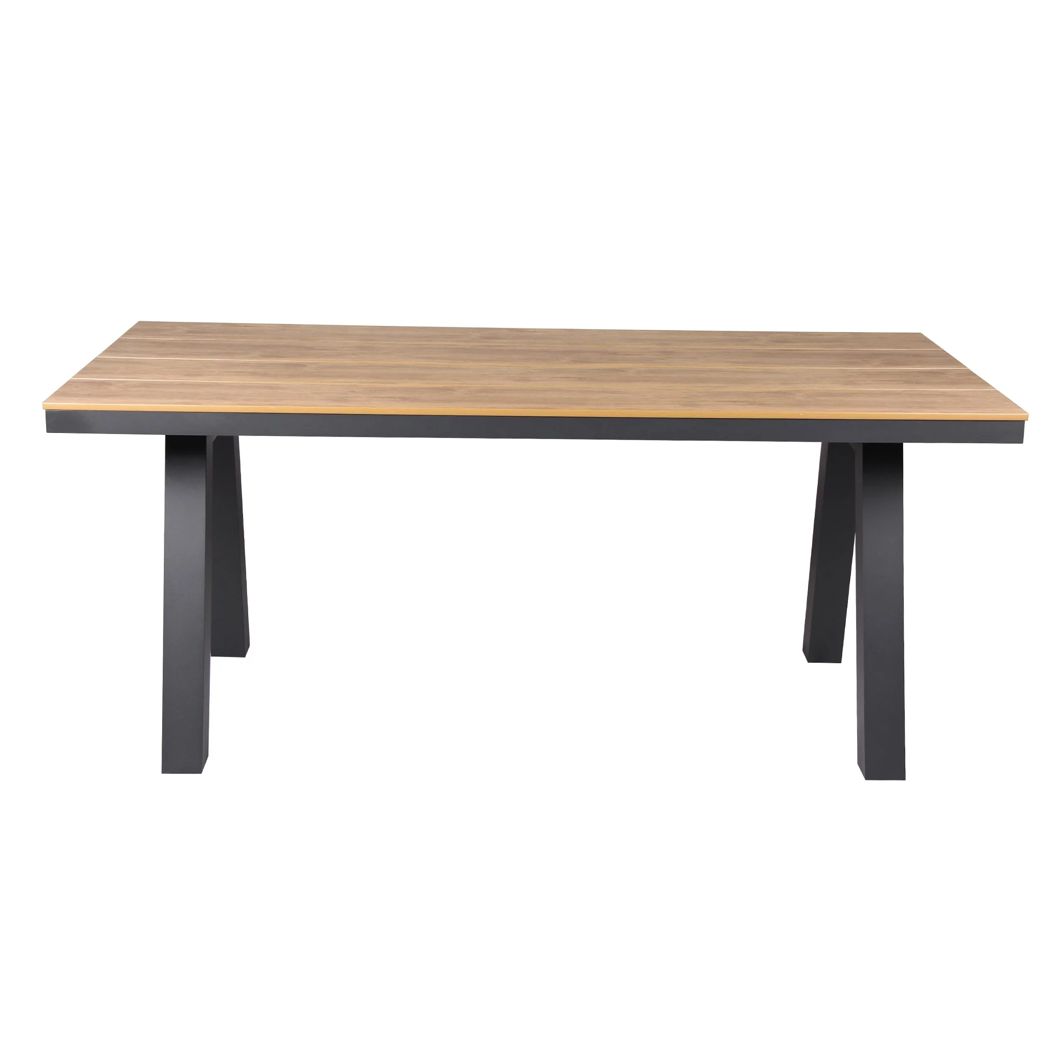CDT10305-ID 1.8m Charcoal Outdoor Dining Table - Natural - Image 7