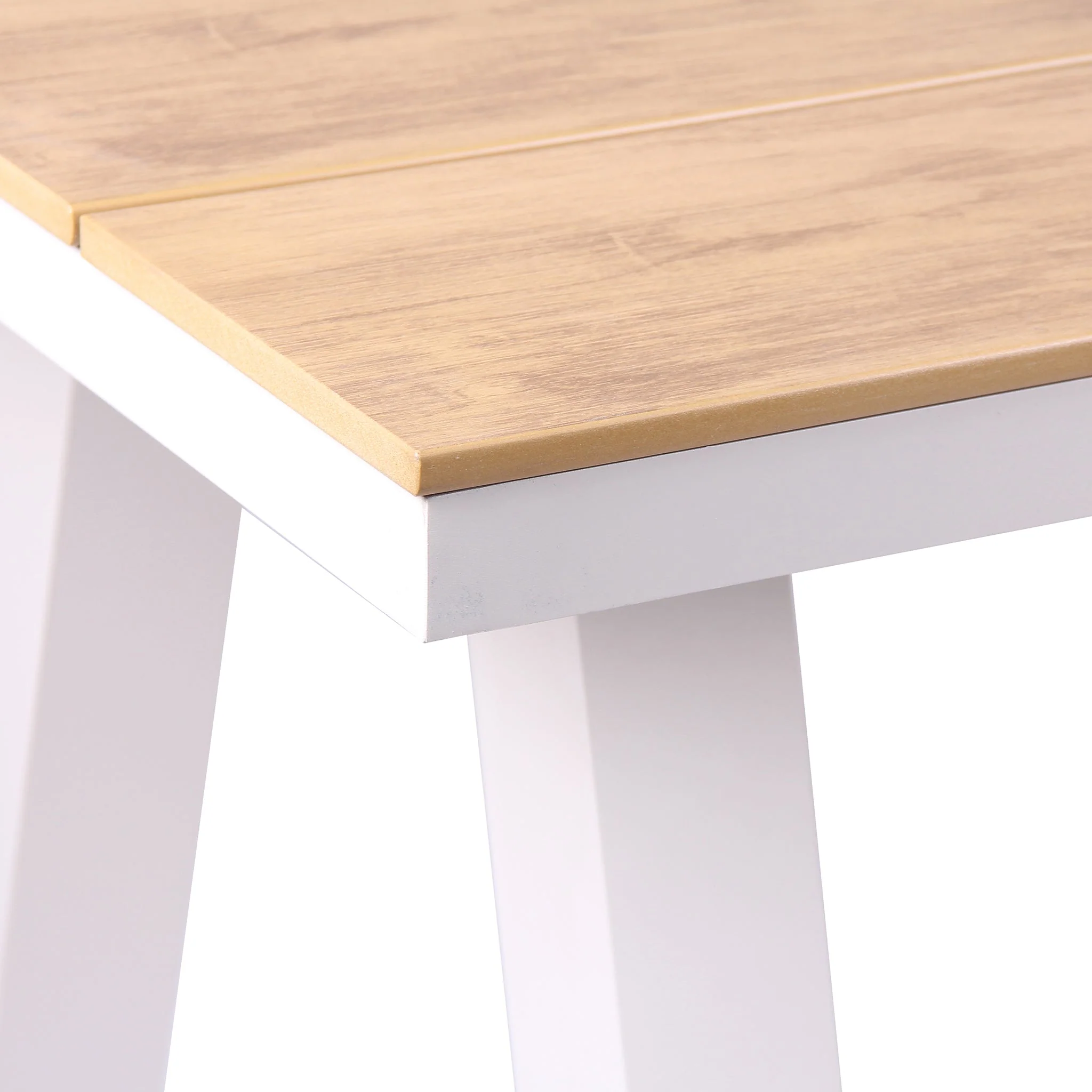 CDT10306-ID 2.3m Sand White Outdoor Dining Table - Natural - Image 4