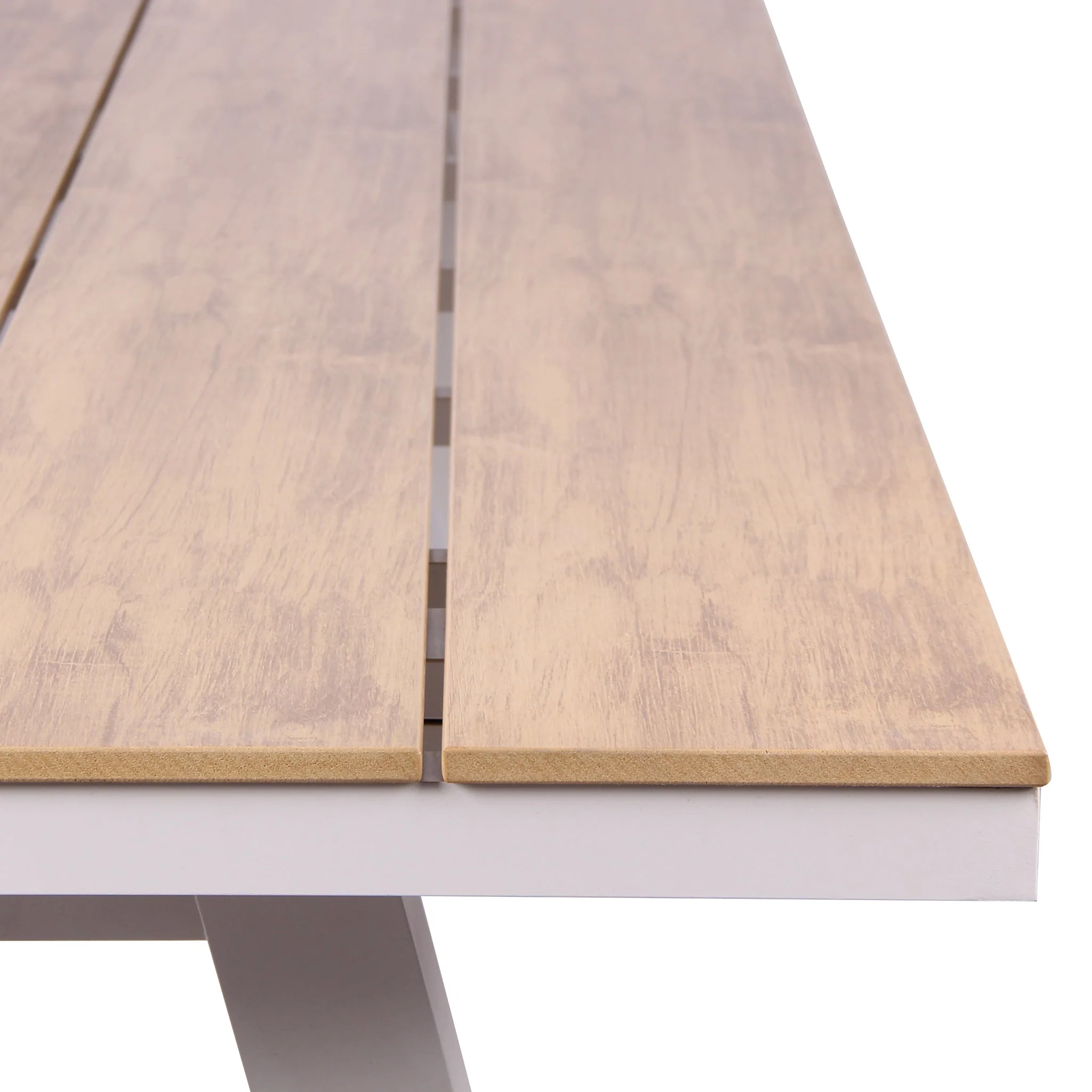 CDT10306-ID 2.3m Sand White Outdoor Dining Table - Natural - Image 5