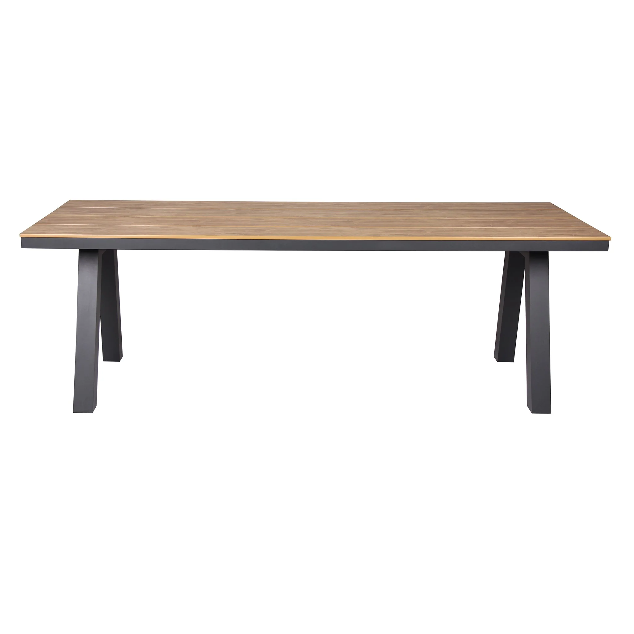 CDT10307-ID 2.3m Charcoal Outdoor Dining Table - Natural - Image 3