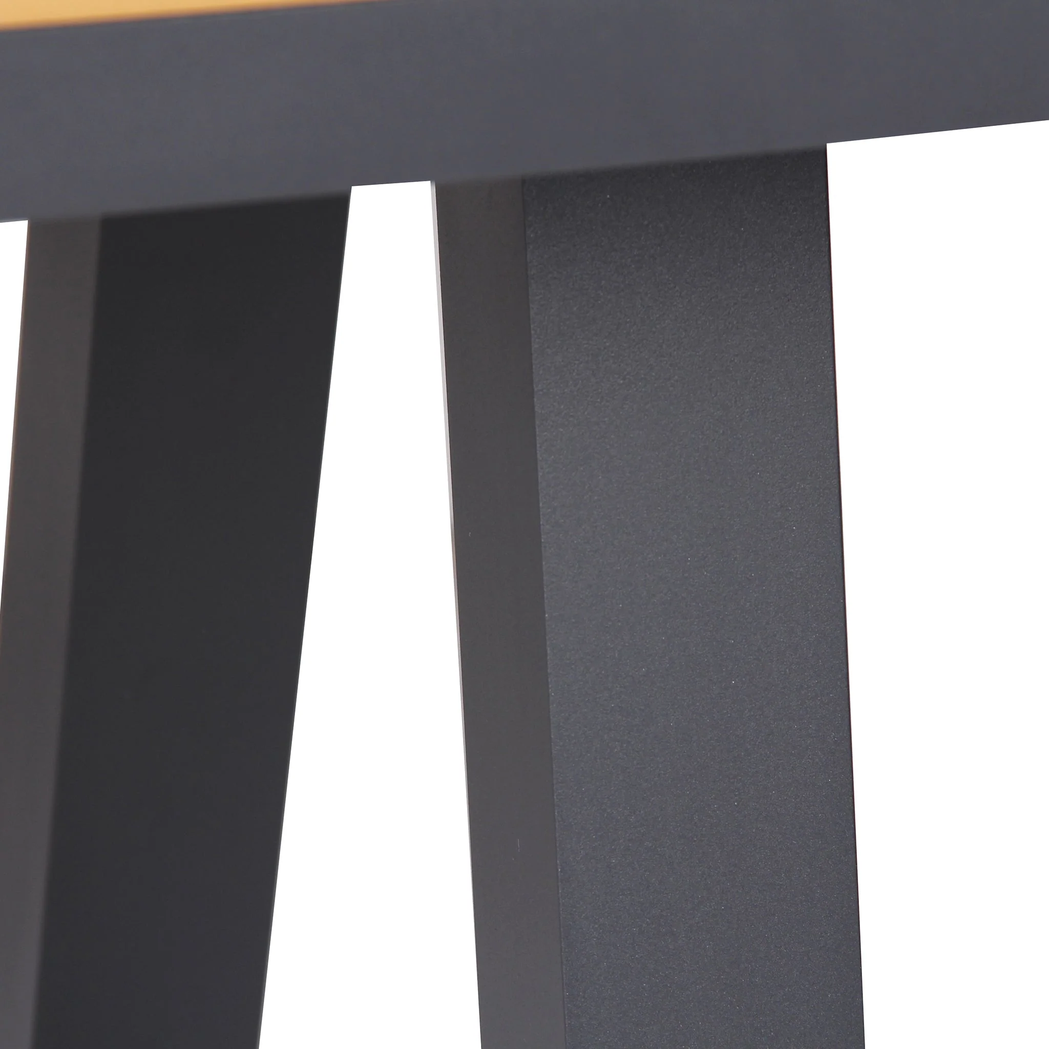 CDT10307-ID 2.3m Charcoal Outdoor Dining Table - Natural - Image 5