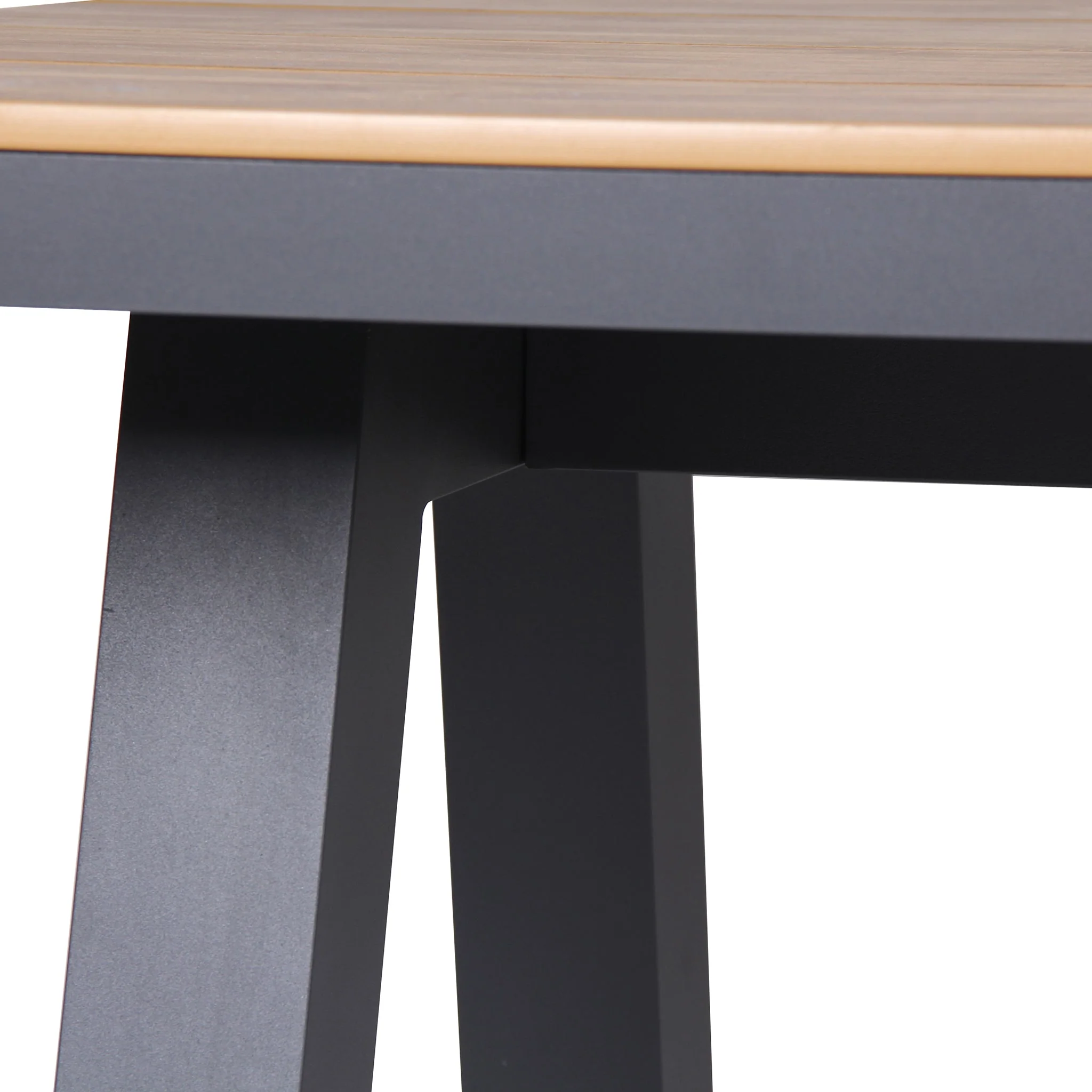 CDT10307-ID 2.3m Charcoal Outdoor Dining Table - Natural - Image 6