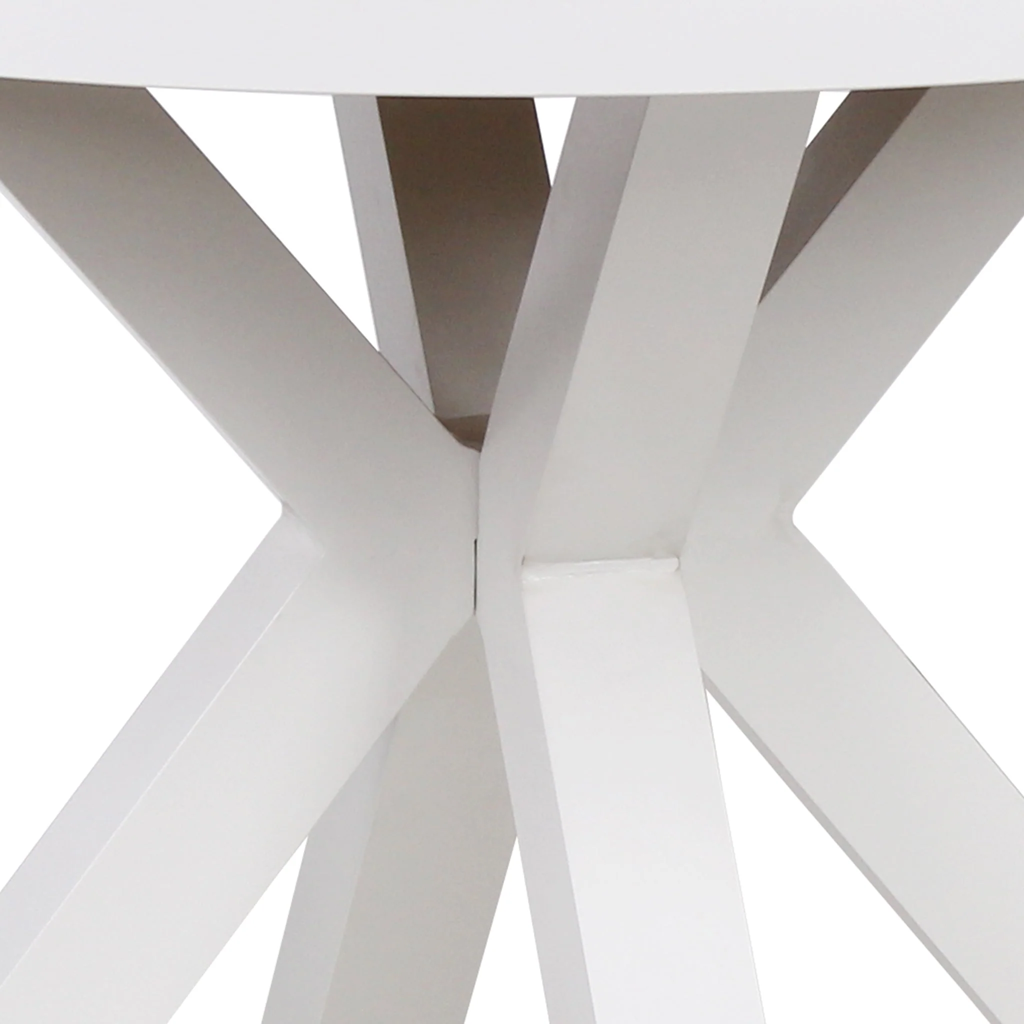 CDT10308-ID 90cm Round Sand White Outdoor Dining Table - Natural - Image 7