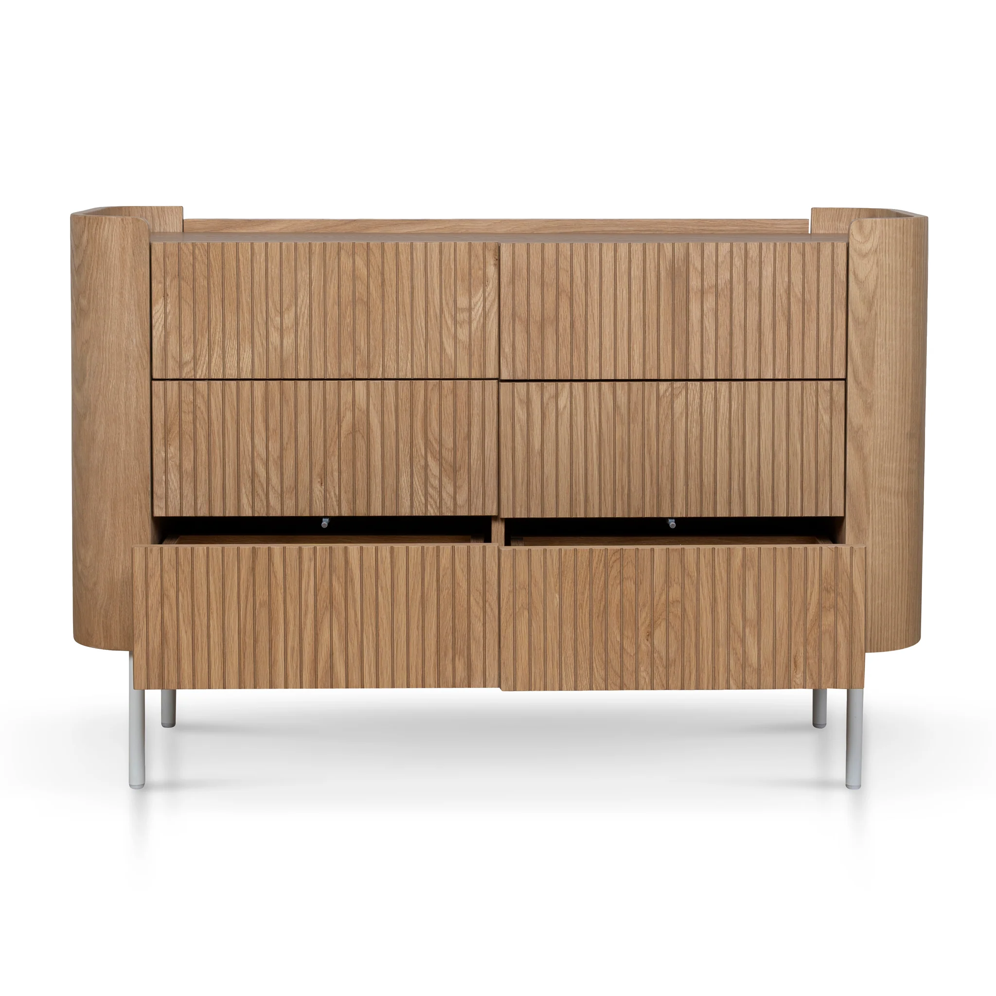 CDT10378-KD 1.2m Chest of Drawers - Natural - Image 3