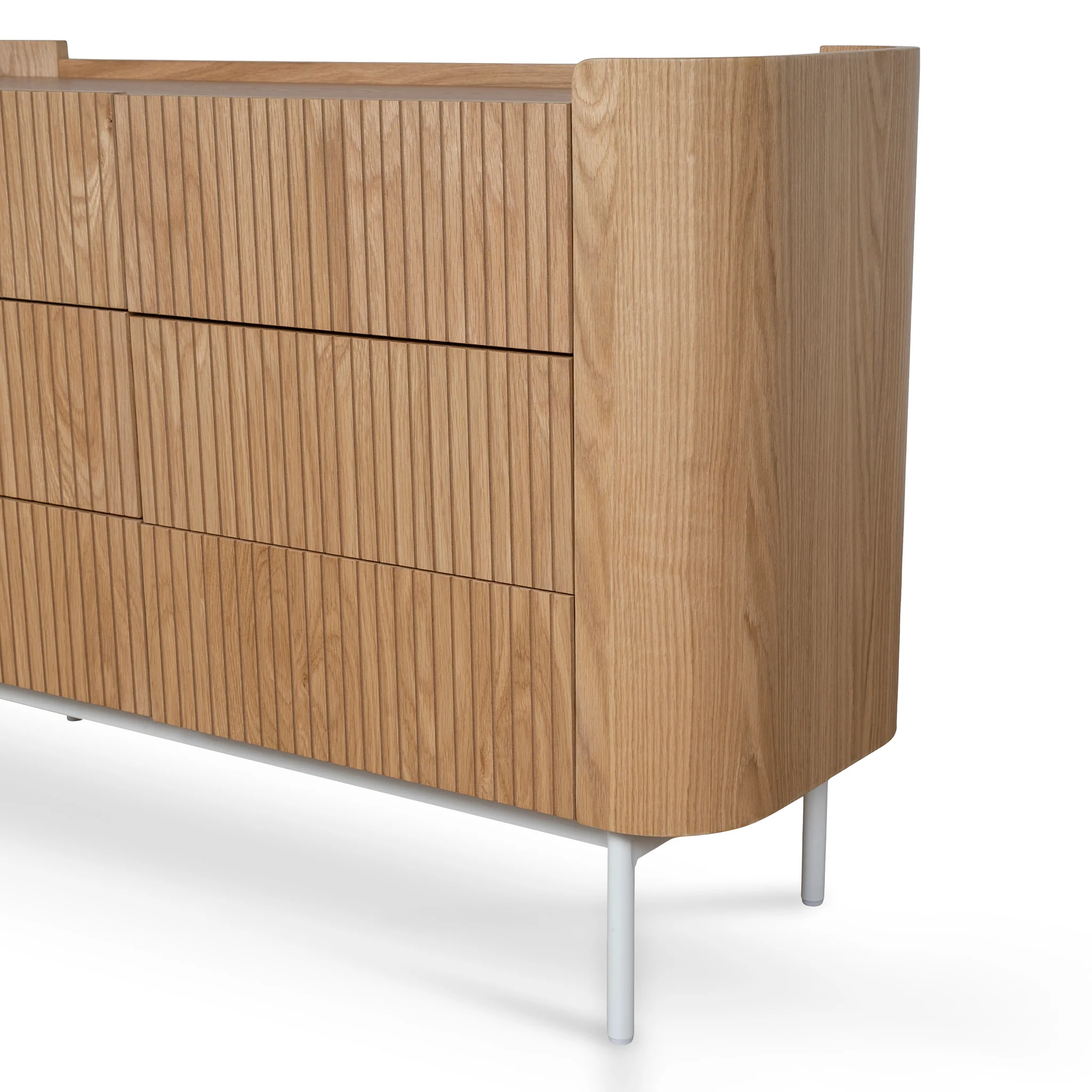 CDT10378-KD 1.2m Chest of Drawers - Natural - Image 5