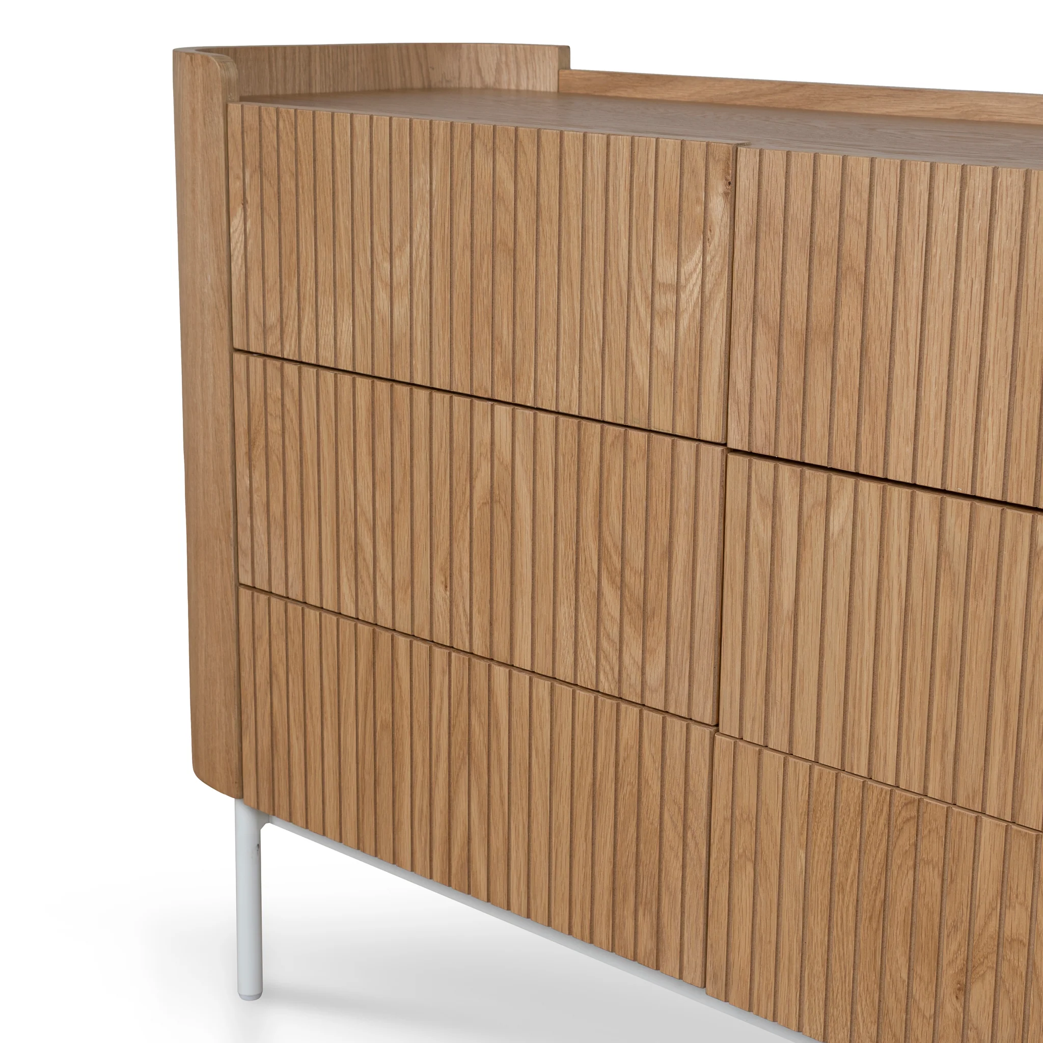 CDT10378-KD 1.2m Chest of Drawers - Natural - Image 6