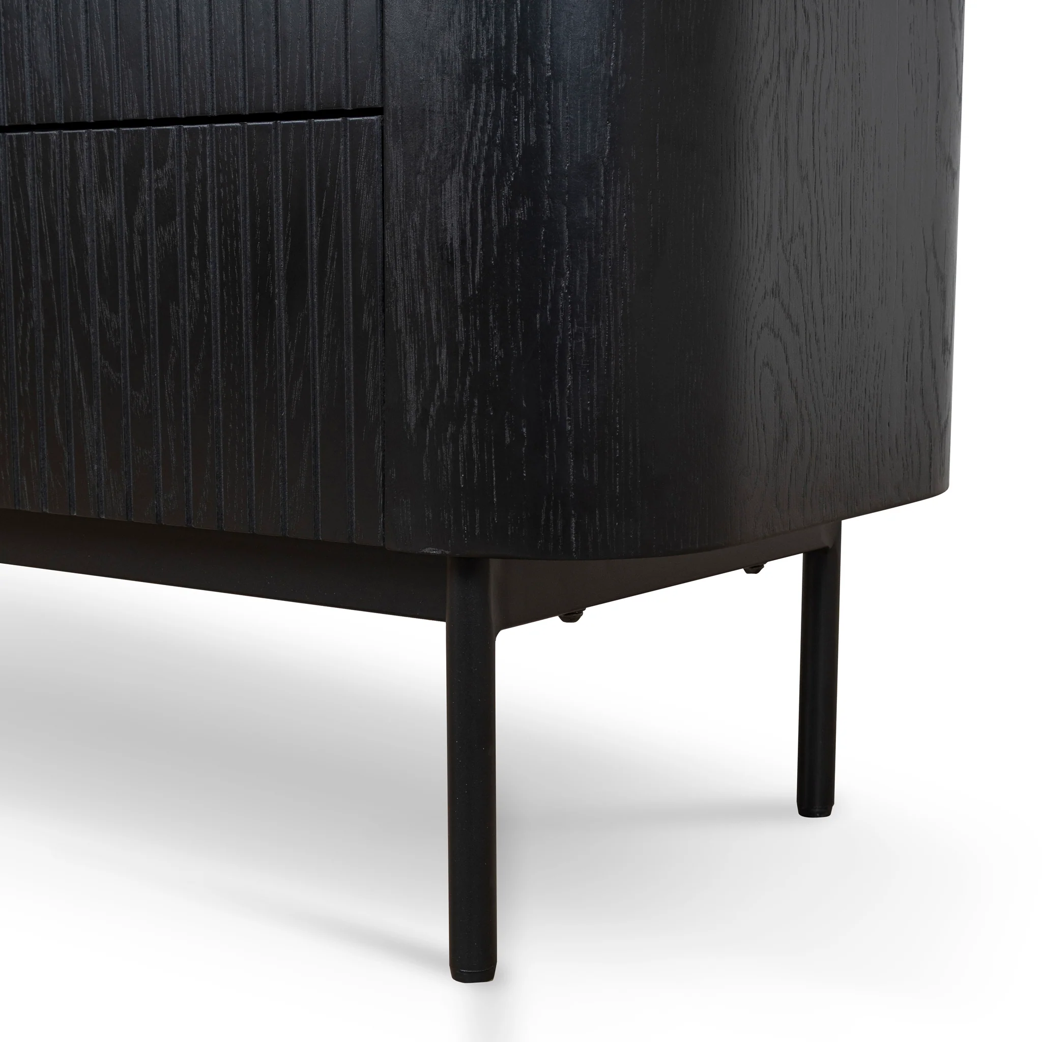CDT10379-KD 1.2m Chest of Drawers - Full Black - Image 7
