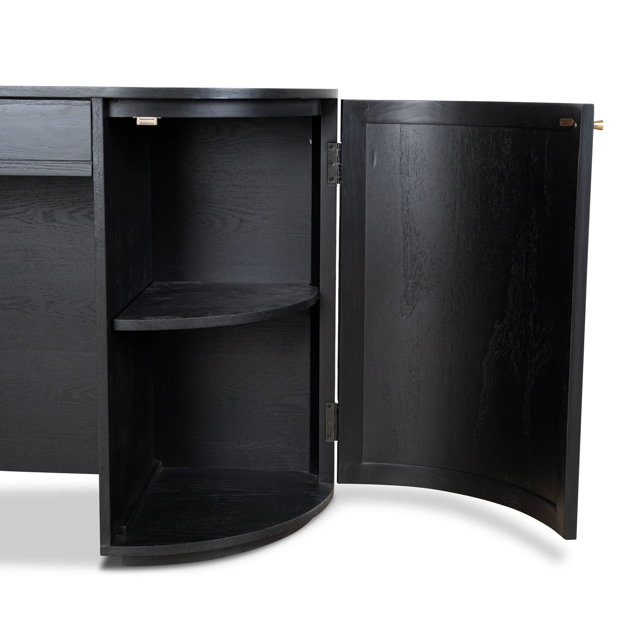 CDT10428-NI 1.55m Rattan Home Office Desk - Full Black - Image 16