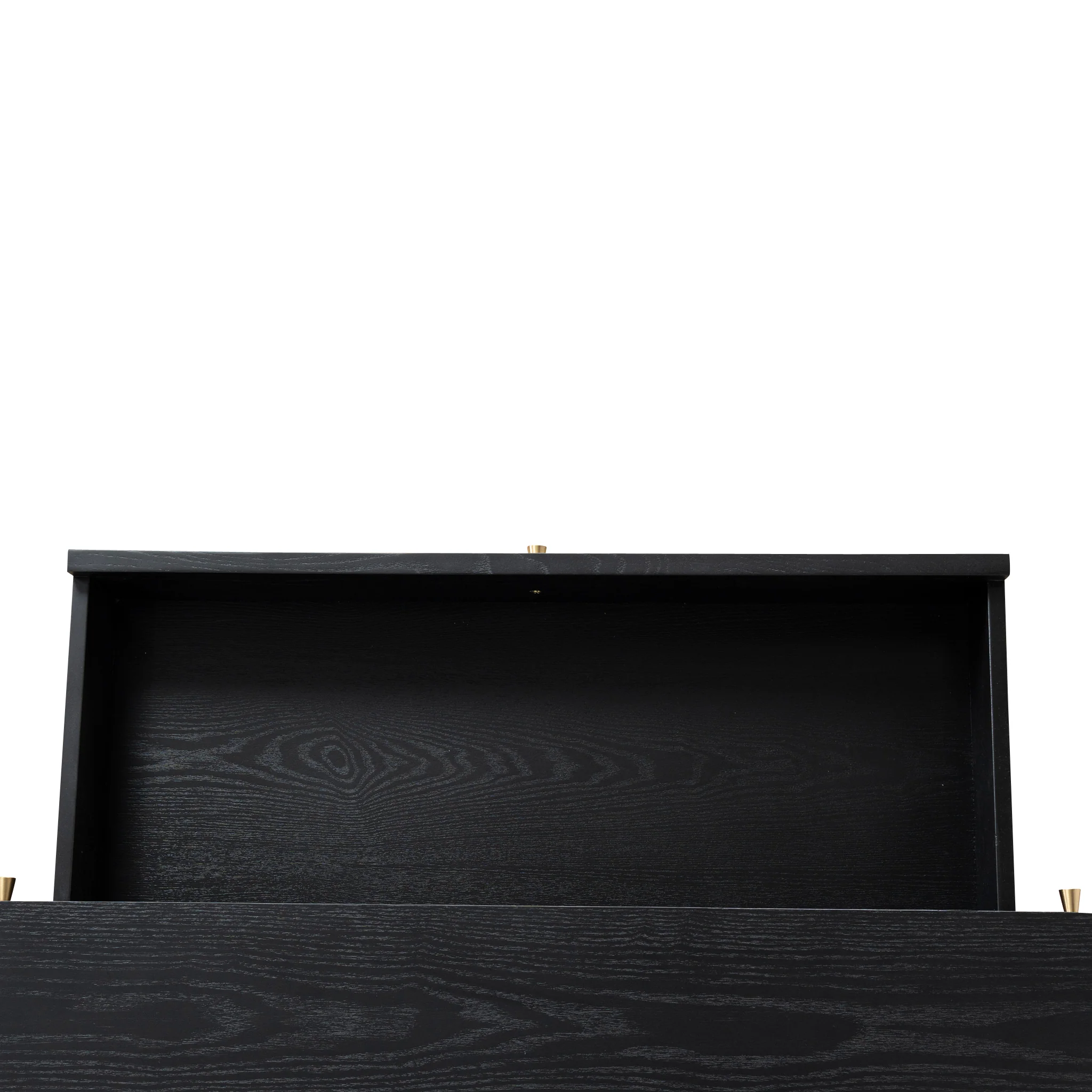 CDT10428-NI 1.55m Rattan Home Office Desk - Full Black - Image 19