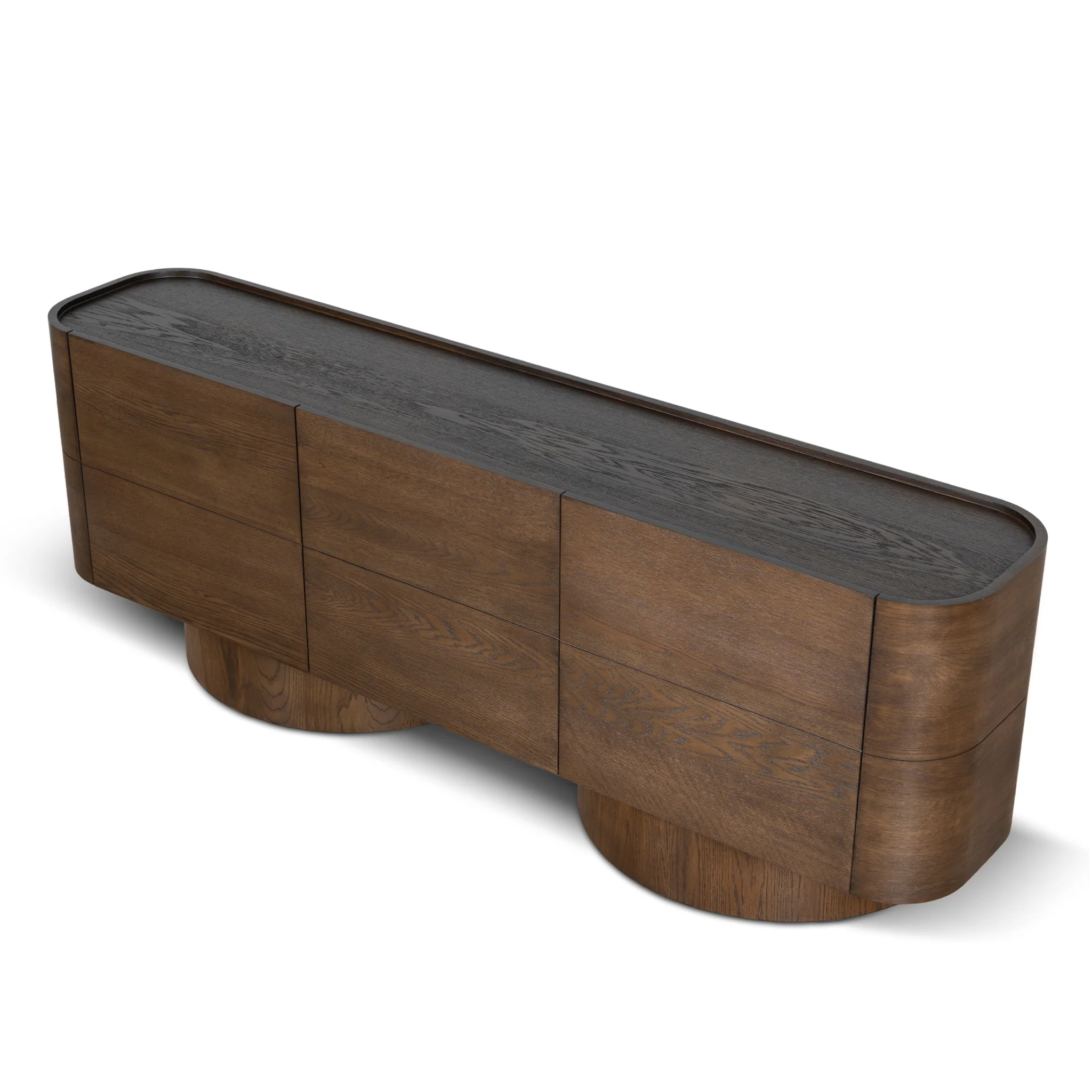 CDT10438-VA 2.2m Buffet Unit - Caramel Oak - Image 4