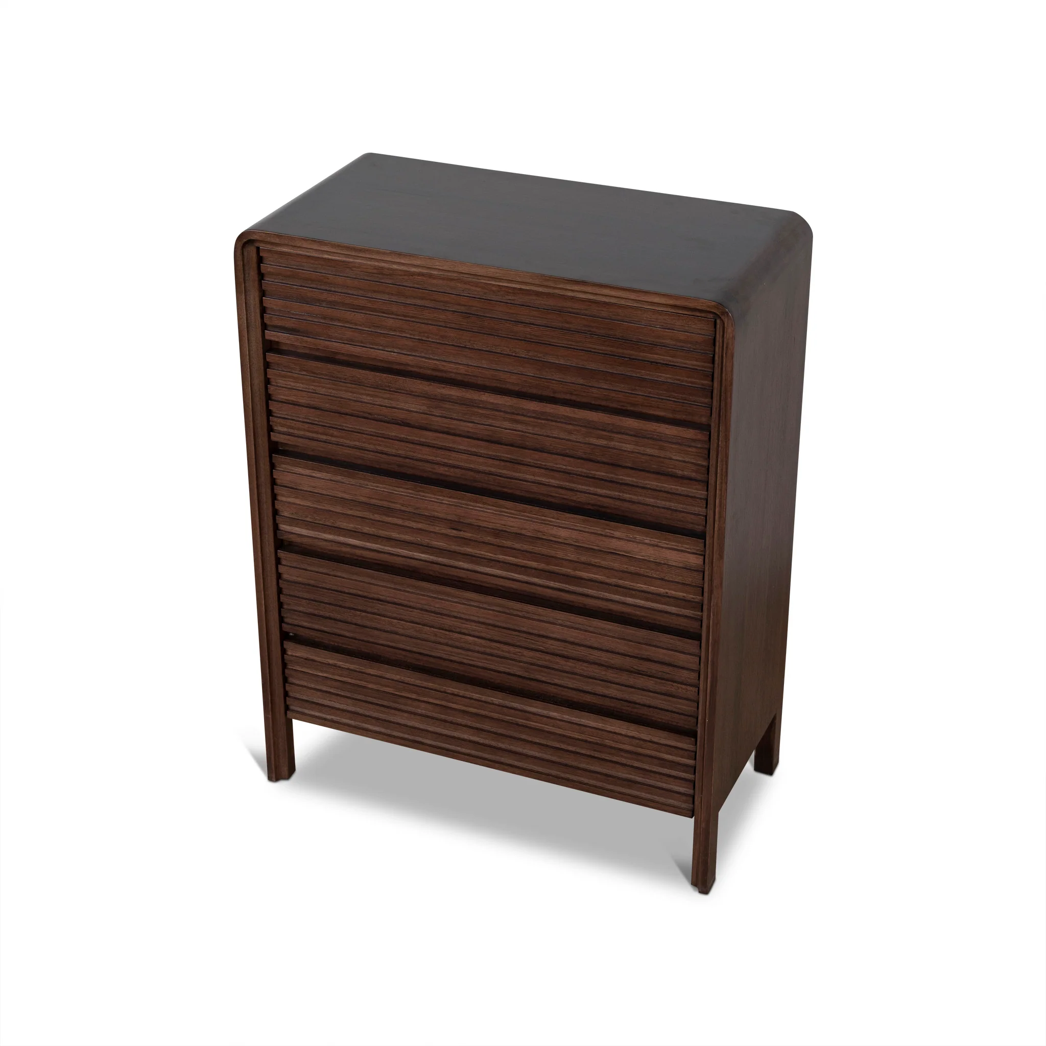 CDT10460-AW Tallboy Drawer Chest - Walnut - Image 17