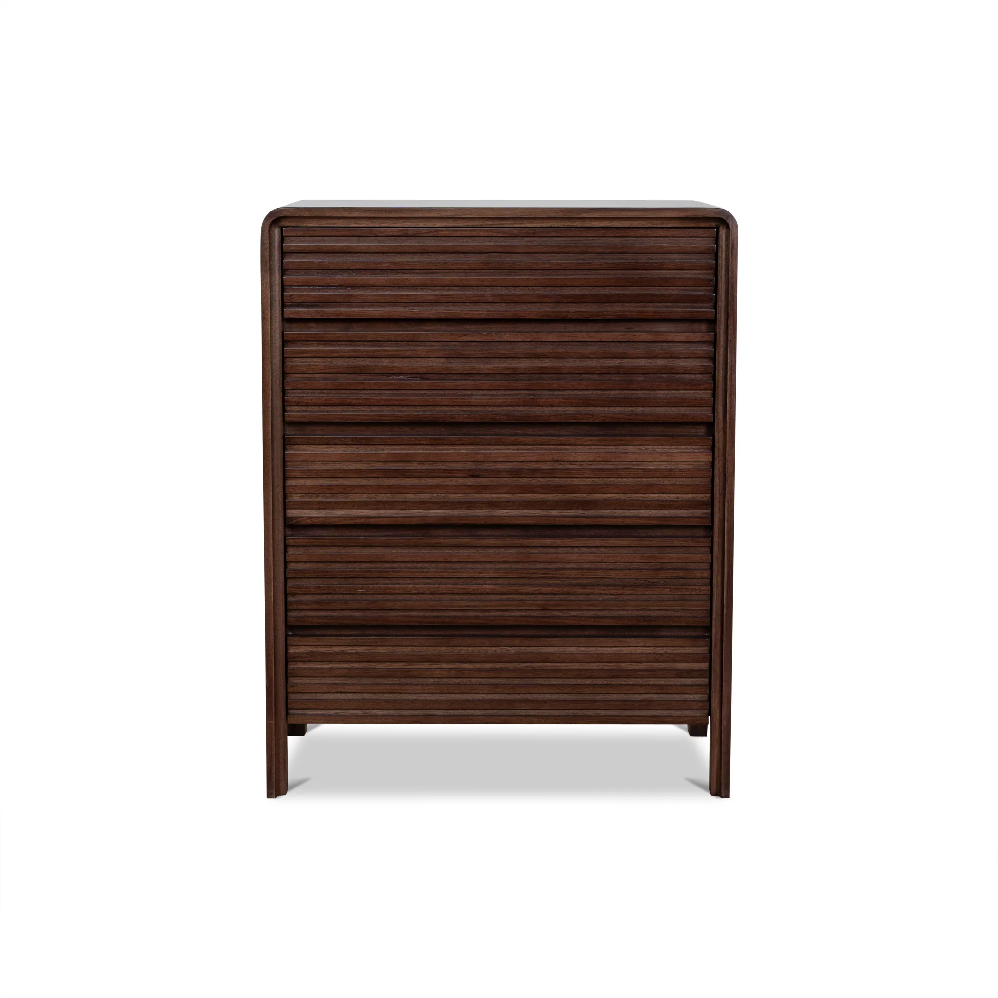 CDT10460-AW Tallboy Drawer Chest - Walnut - Image 2