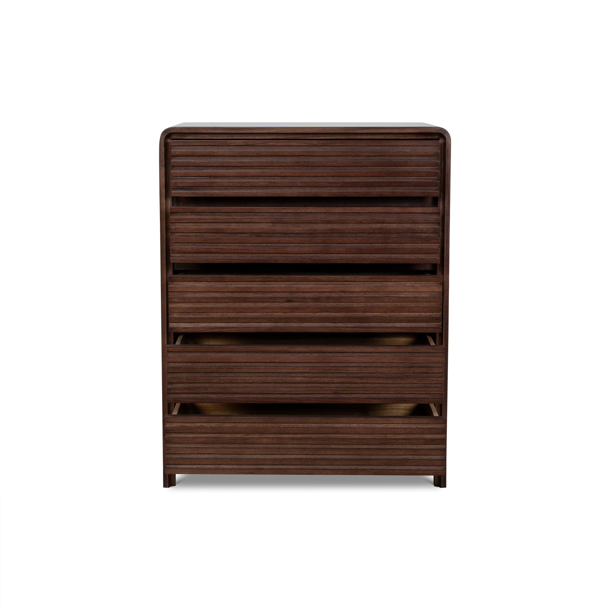 CDT10460-AW Tallboy Drawer Chest - Walnut - Image 3