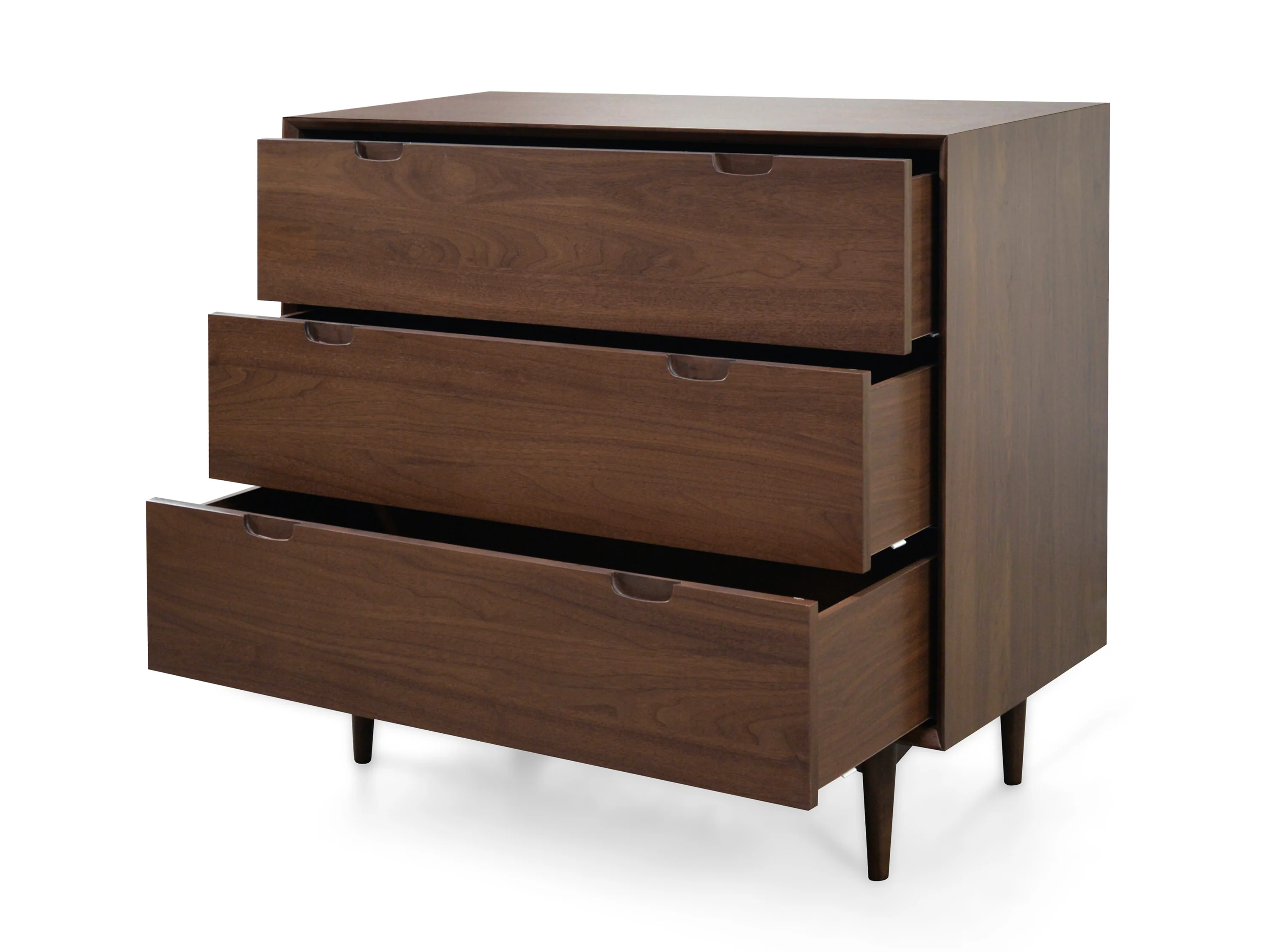 CDT1048-VN 3 Drawer Chest - Walnut - Image 3