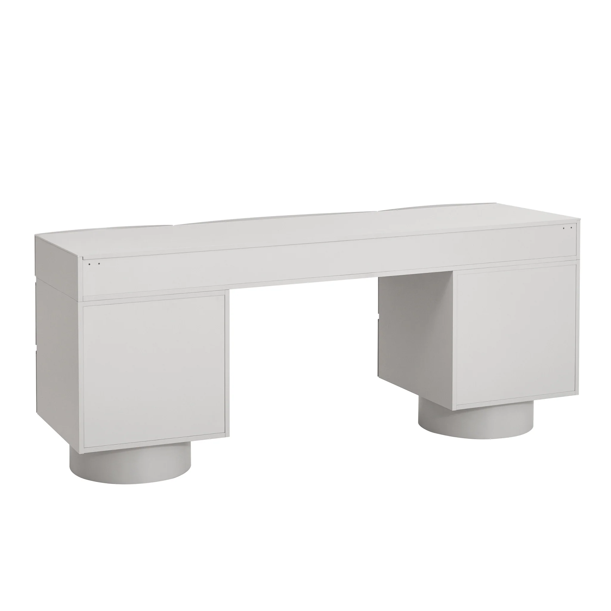 CDT10538-IG Home Office Desk - Warm Grey - Image 3