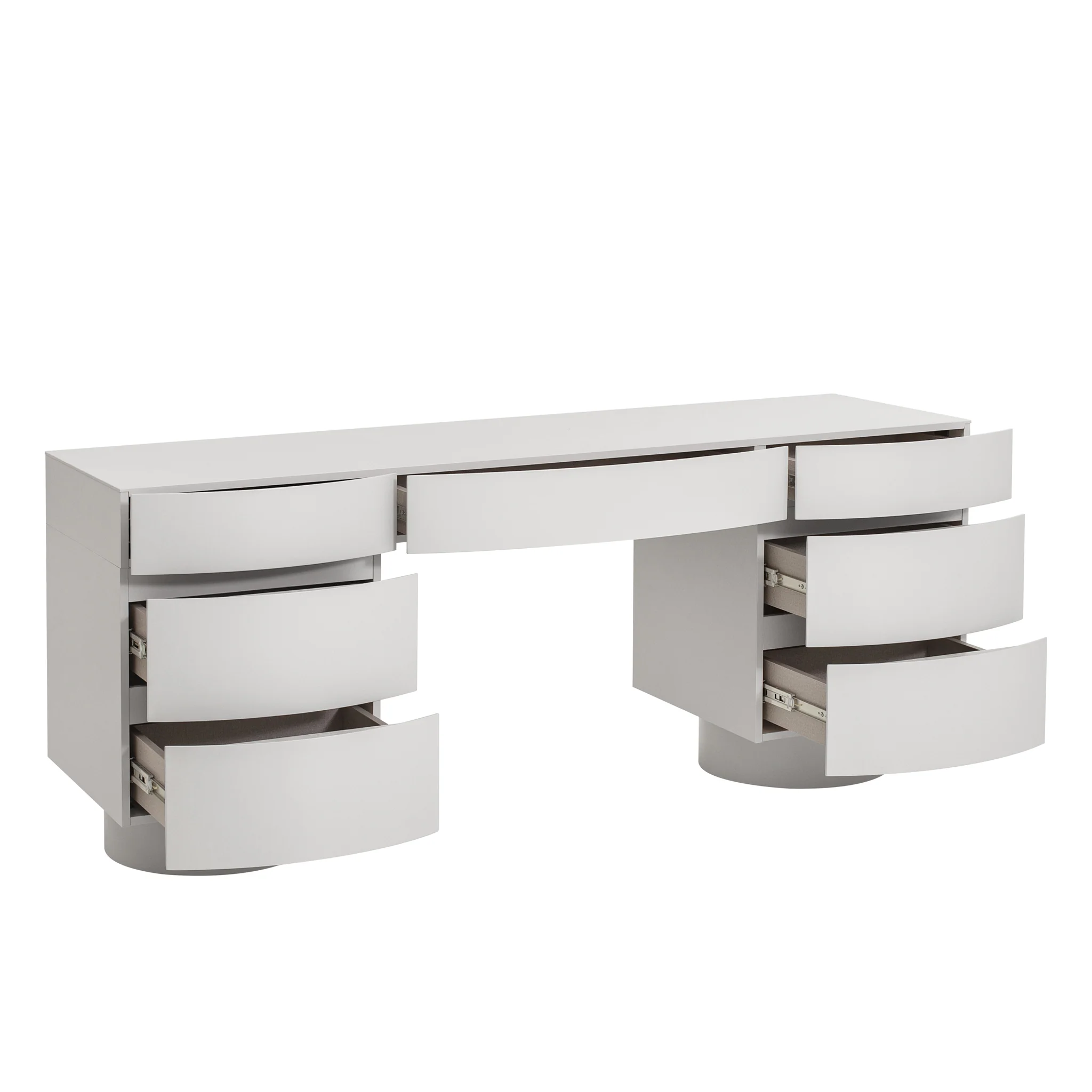 CDT10538-IG Home Office Desk - Warm Grey - Image 5